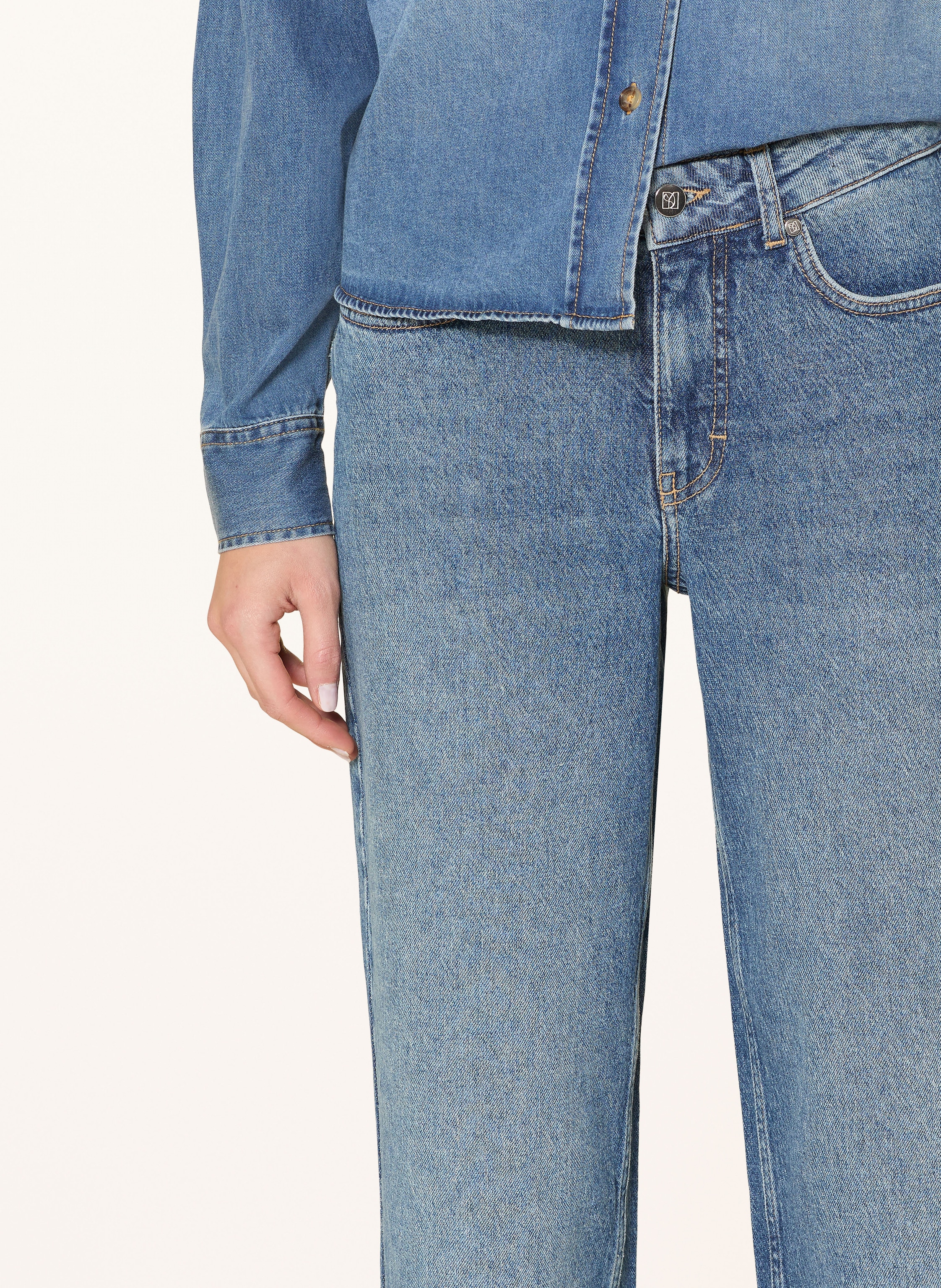 Thumbnail - Someday Barrel Jeans Cellma blau