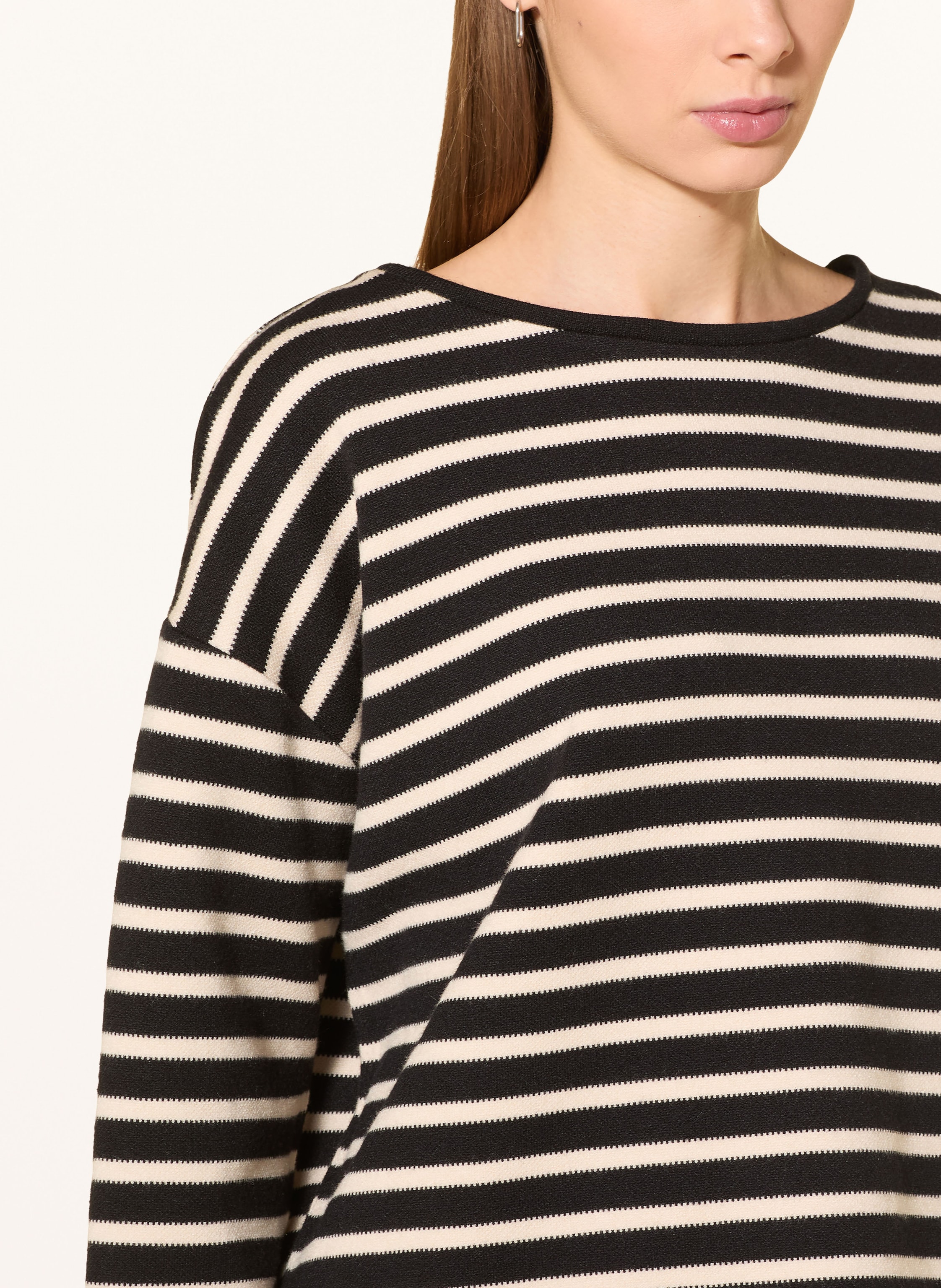 Thumbnail - Someday Strickshirt Uleno Mit 3/4-Arm schwarz