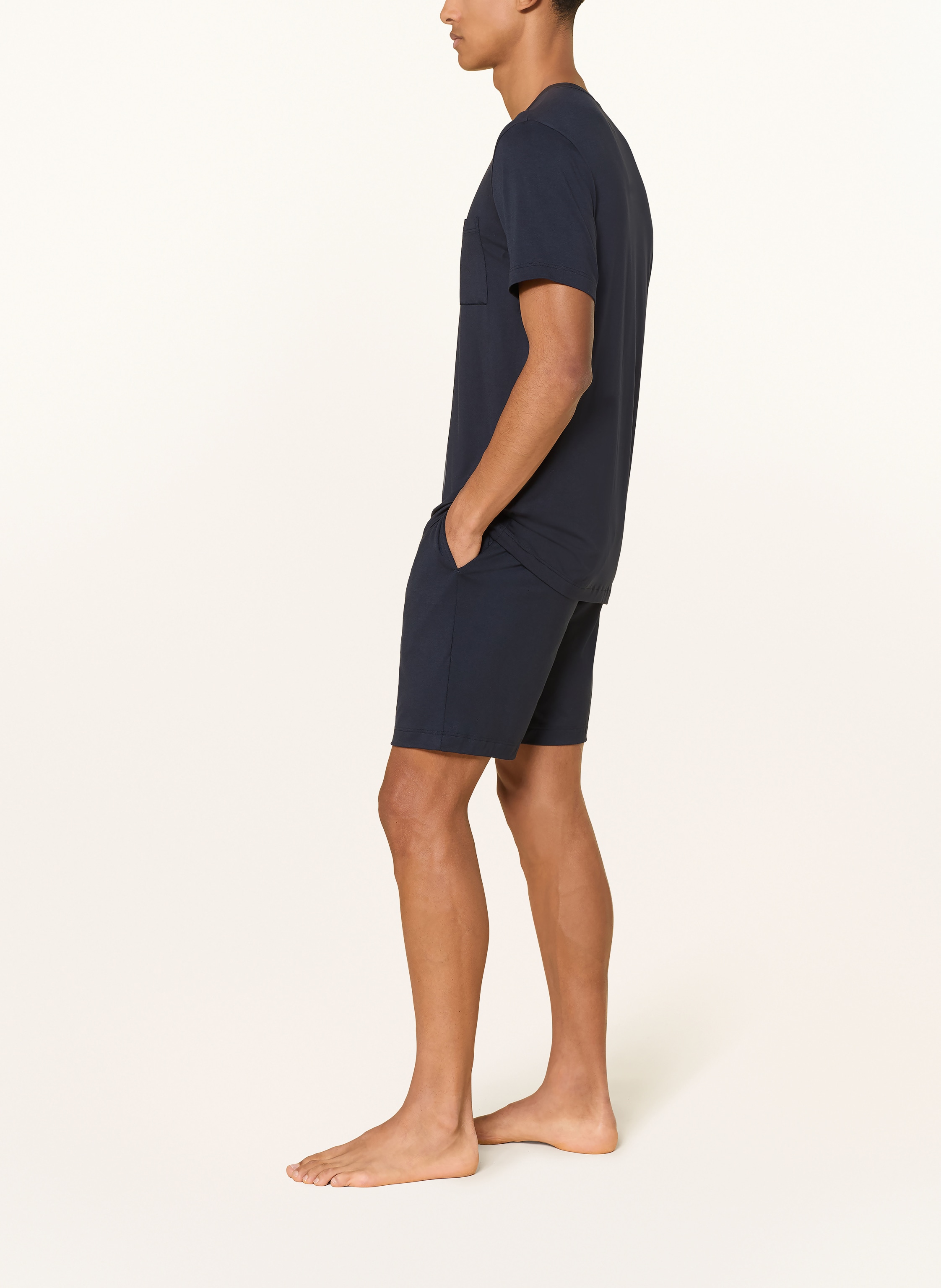 Thumbnail - Mey Lounge-Shorts Jefferson blau