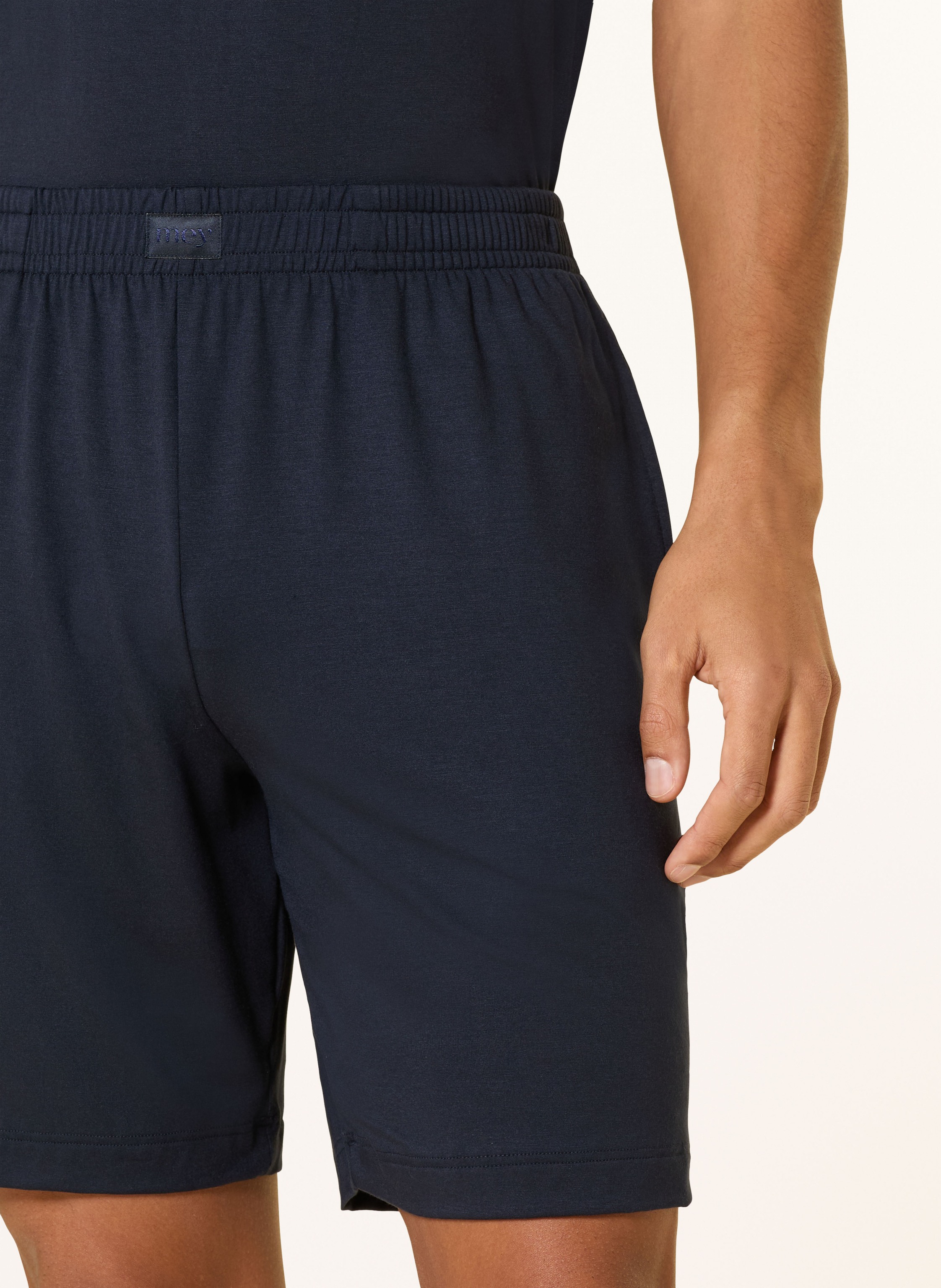Thumbnail - Mey Lounge-Shorts Jefferson blau