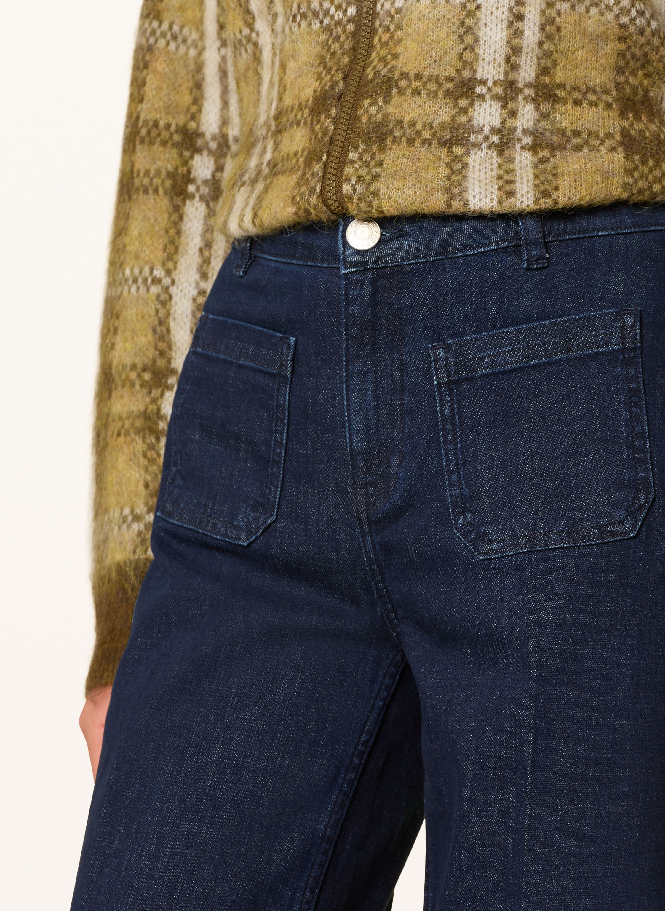 Thumbnail - Opus Wide Leg Jeans Miva blau