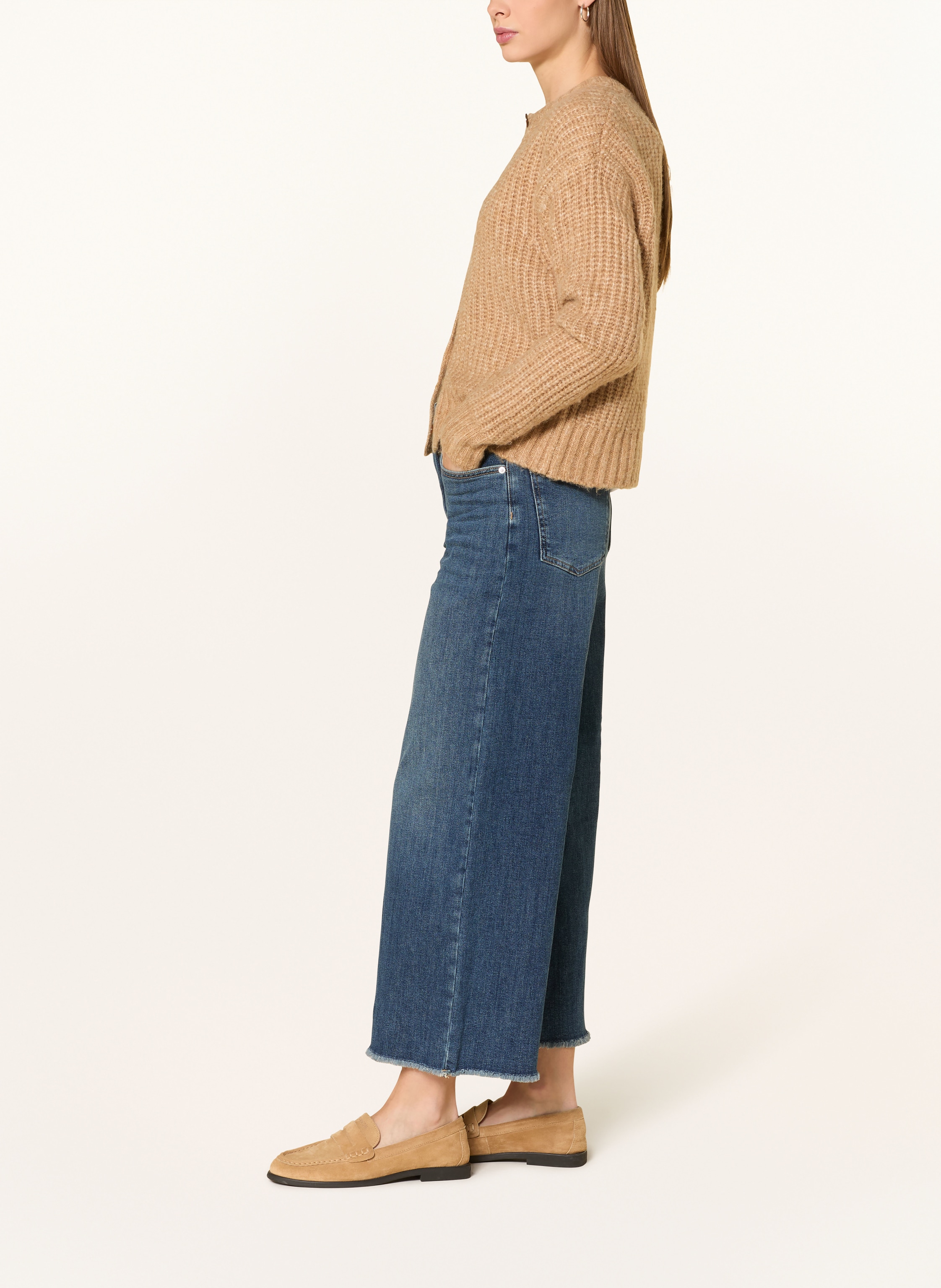 Thumbnail - Opus Pants Wide Leg Jeans Mari Mash blau