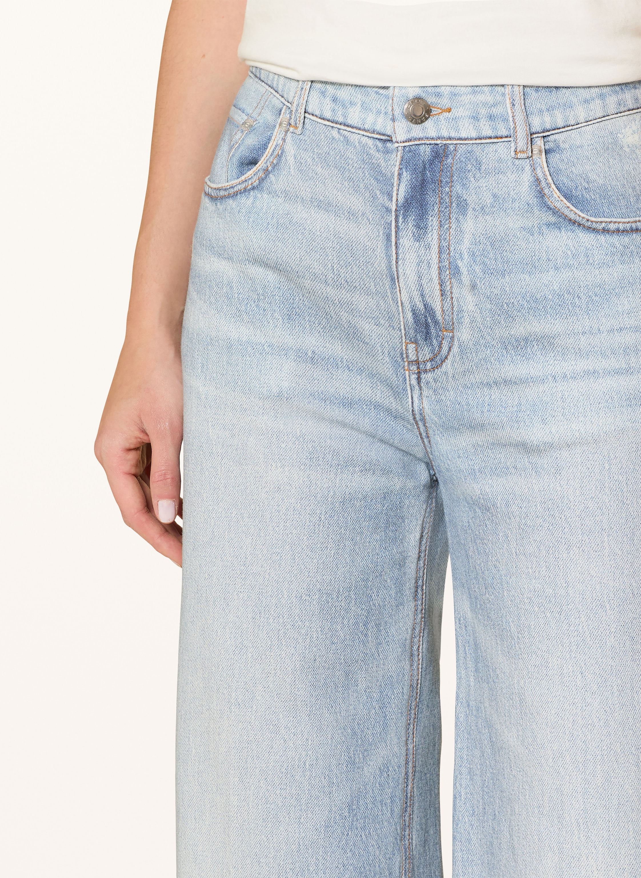 Thumbnail - Opus Pants Wide Leg Jeans Calina blau