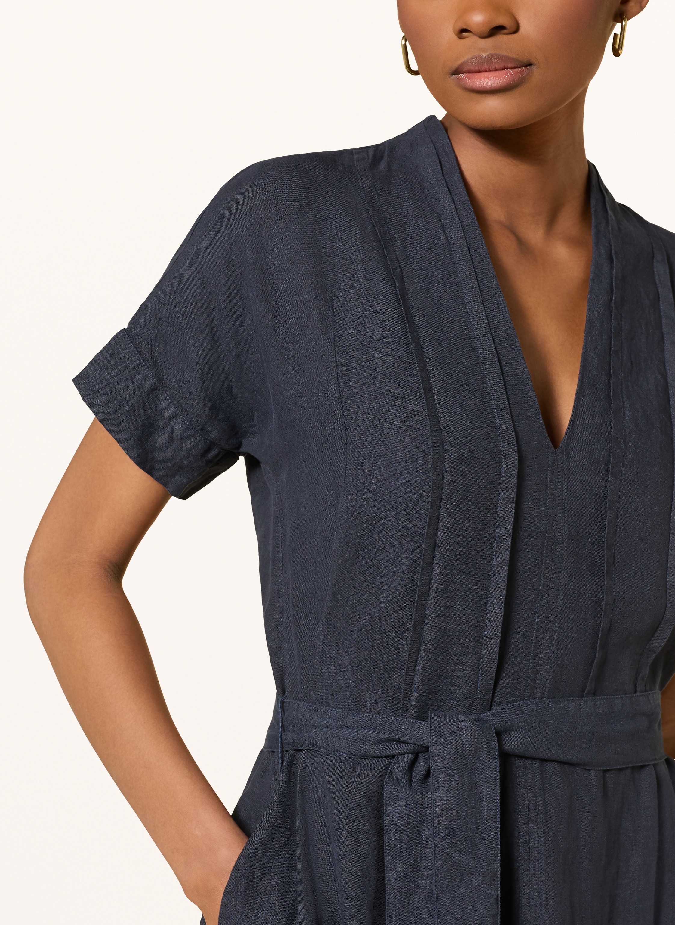 Thumbnail - 120%Lino Strandkleid blau