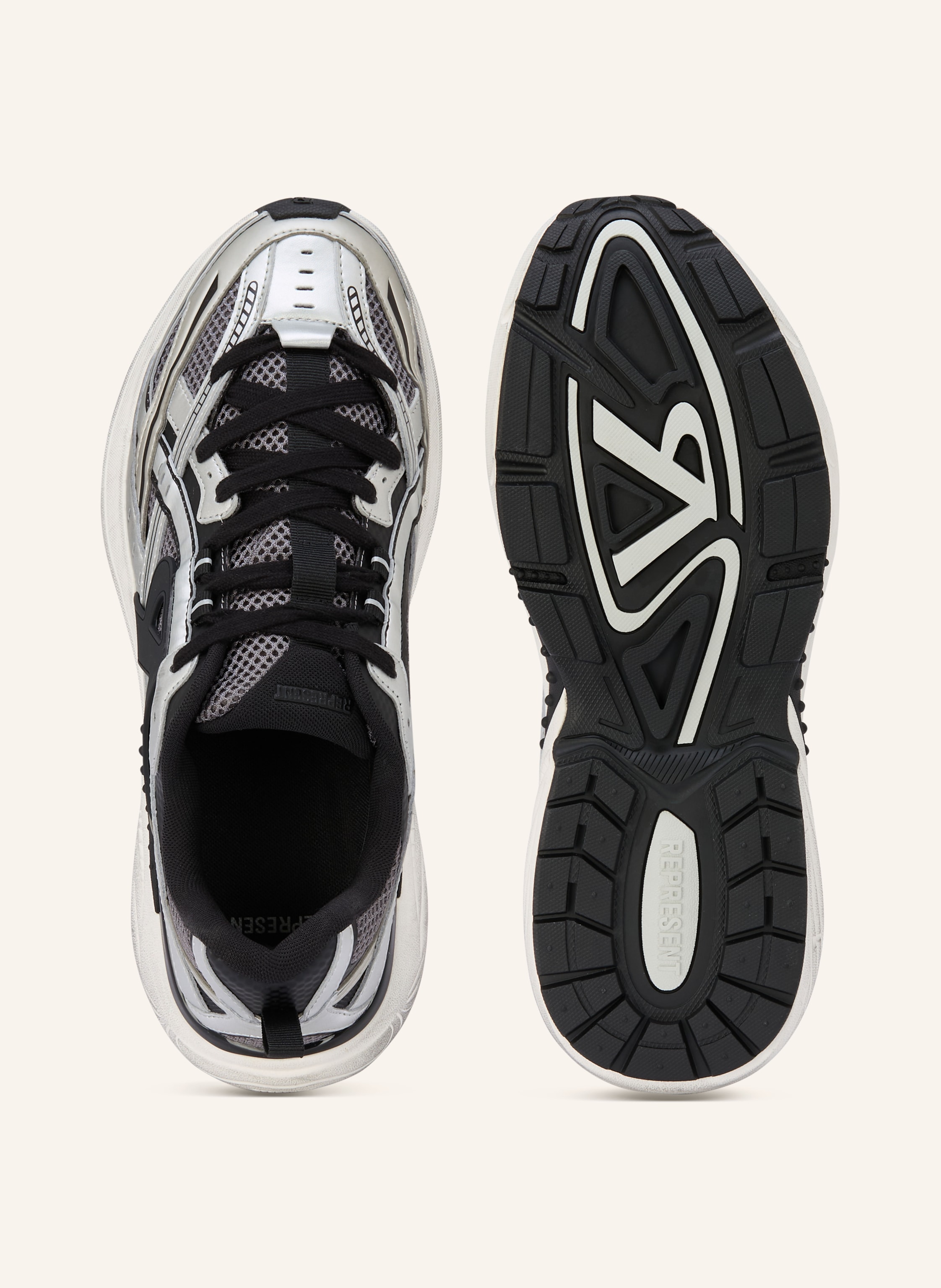 Thumbnail - Represent Sneaker Storm Runner silber