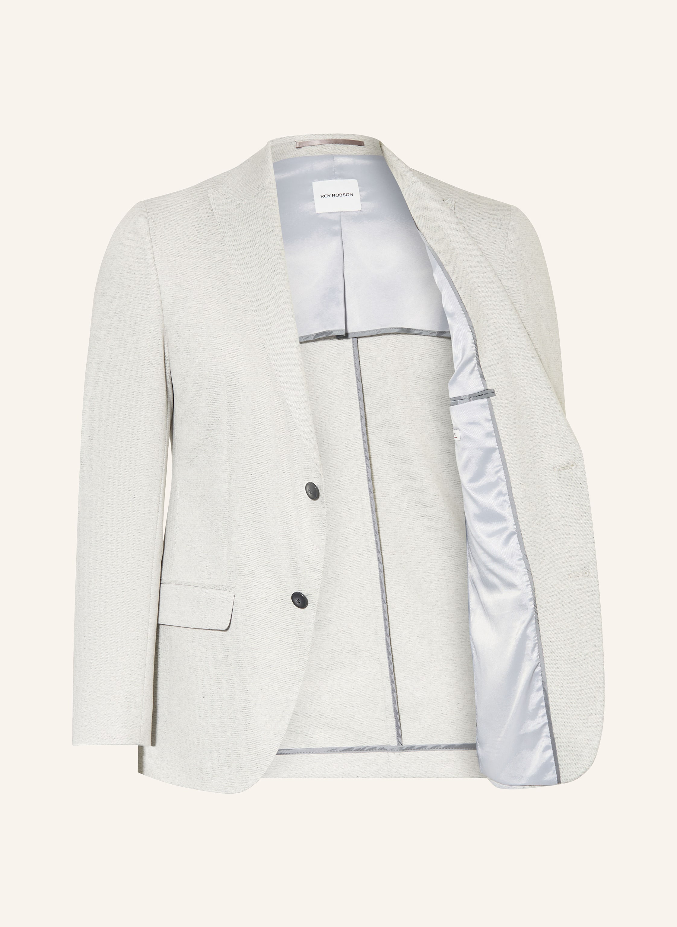 Thumbnail - Roy Robson Anzugsakko Slim Fit grau