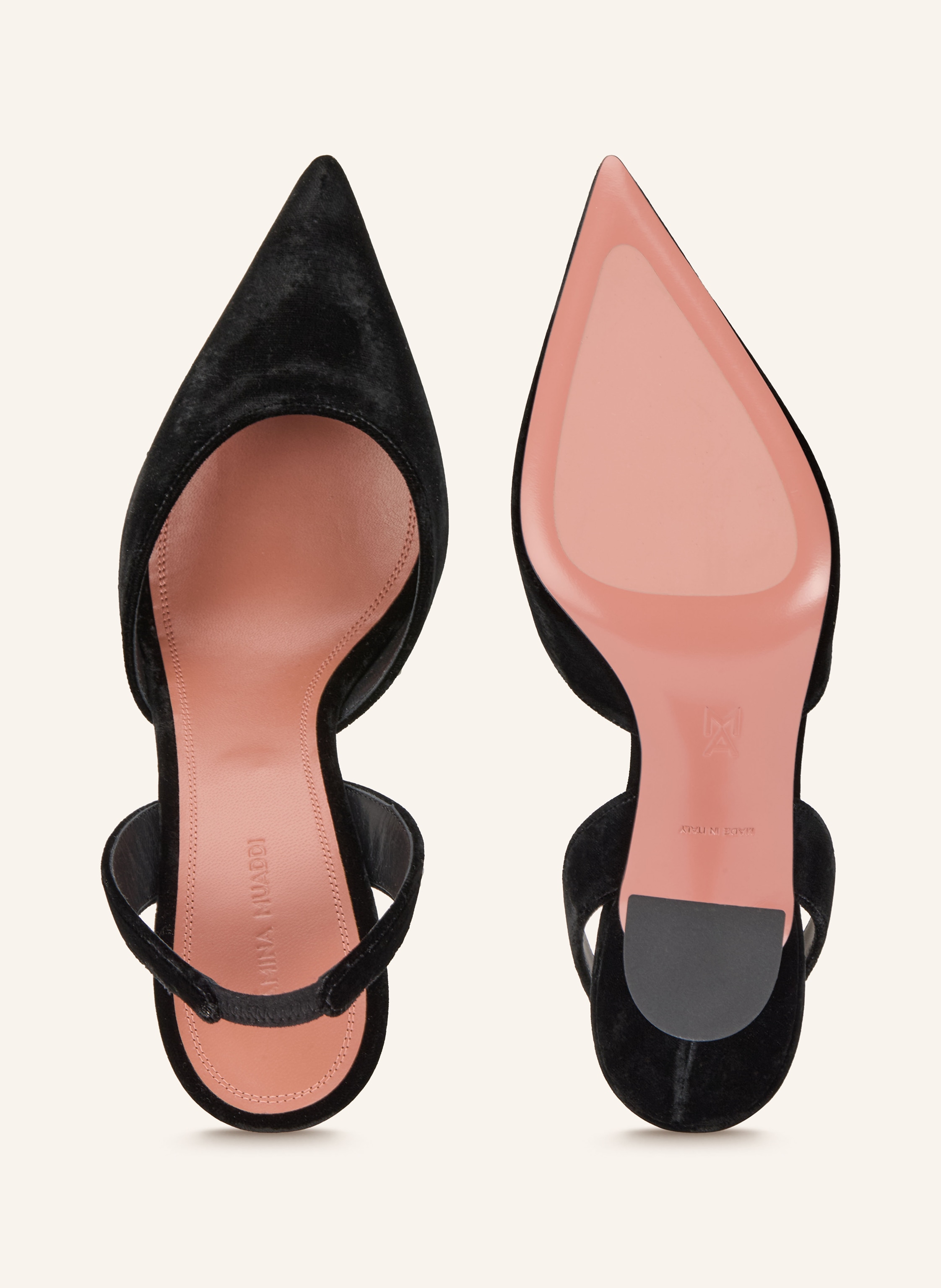 Thumbnail - Amina Muaddi Slingpumps Holli schwarz