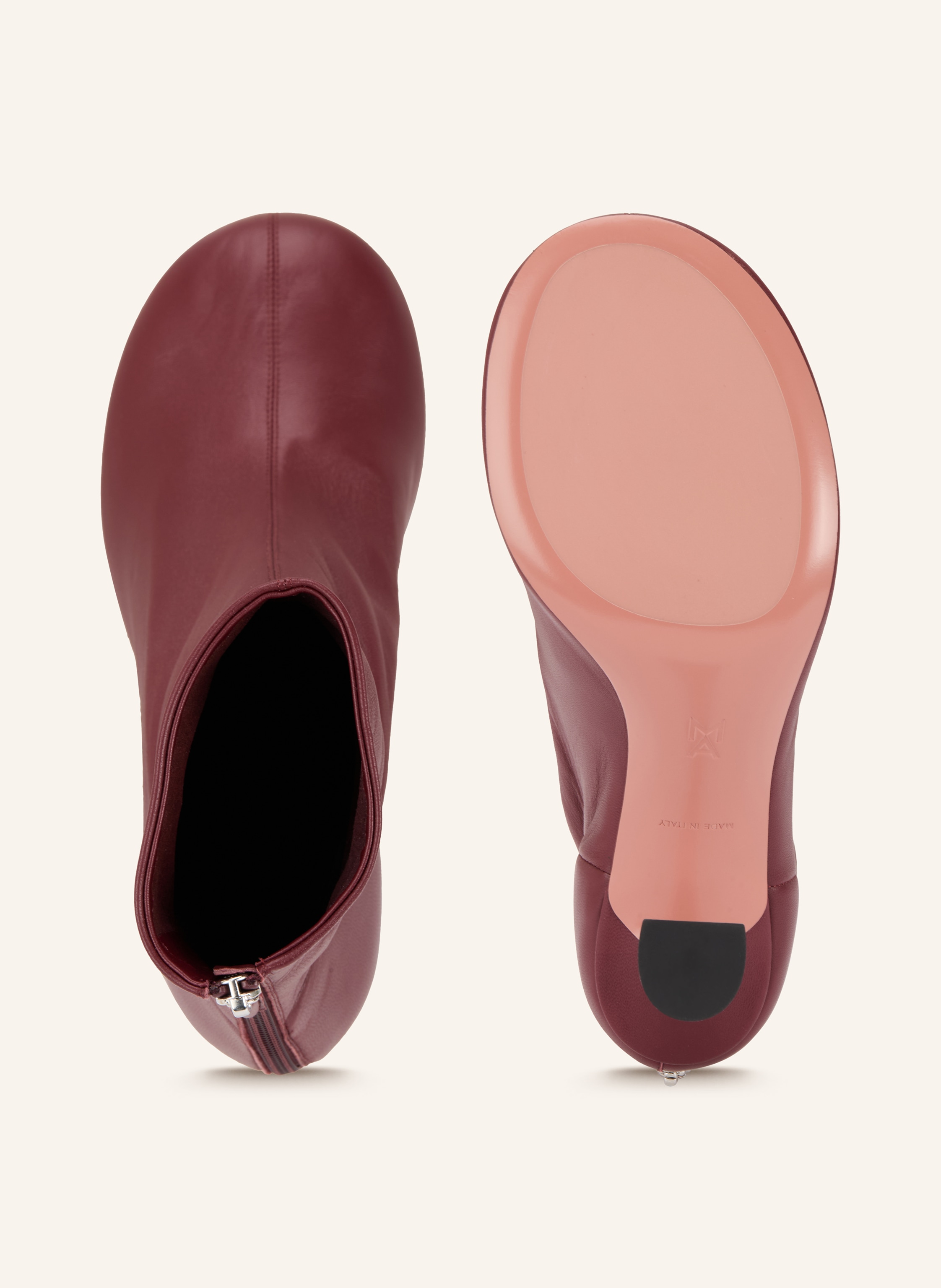 Thumbnail - Amina Muaddi Stiefeletten rot