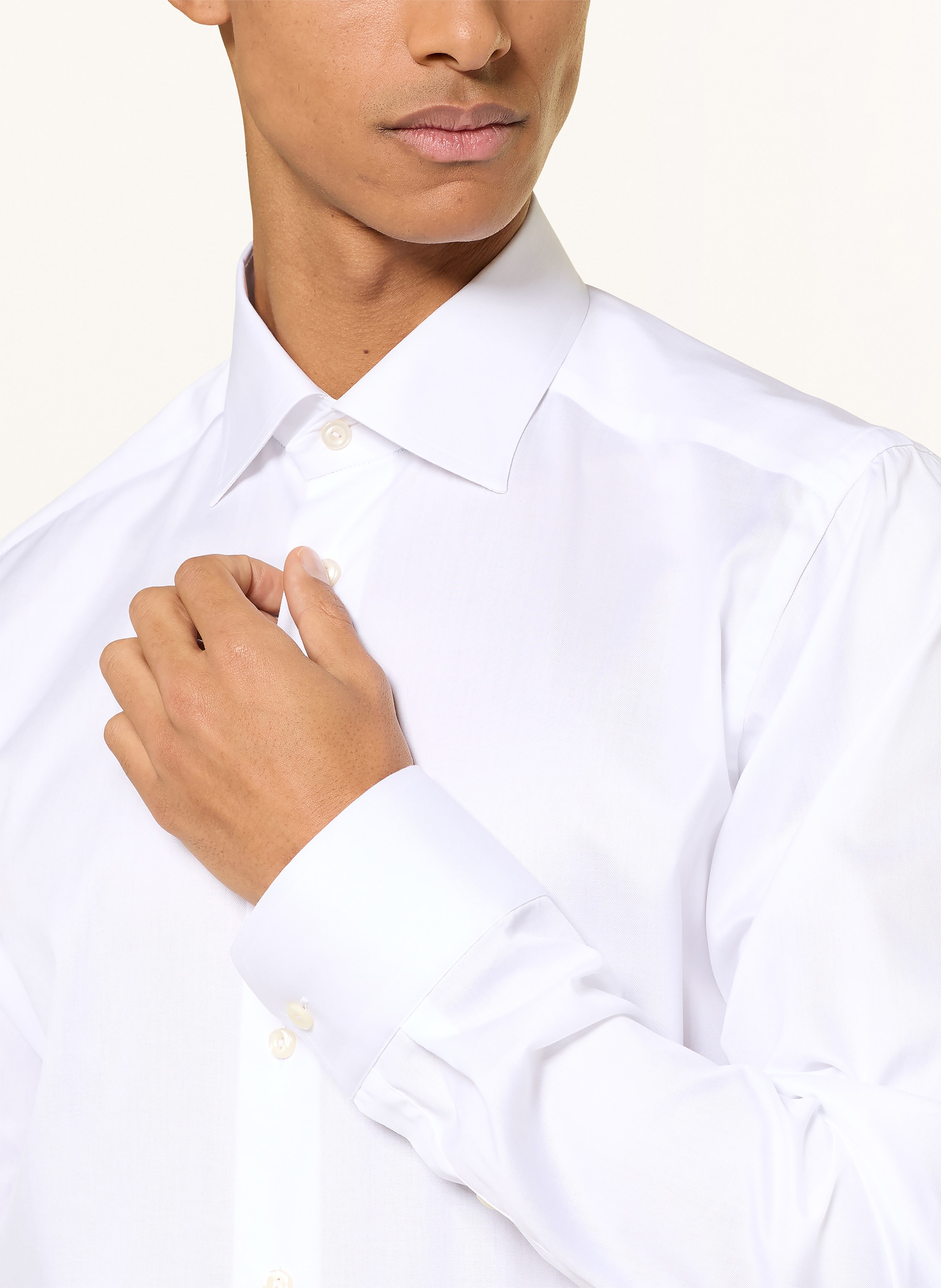 Thumbnail - Eton Hemd Slim Fit Mit Extralangem Arm weiss