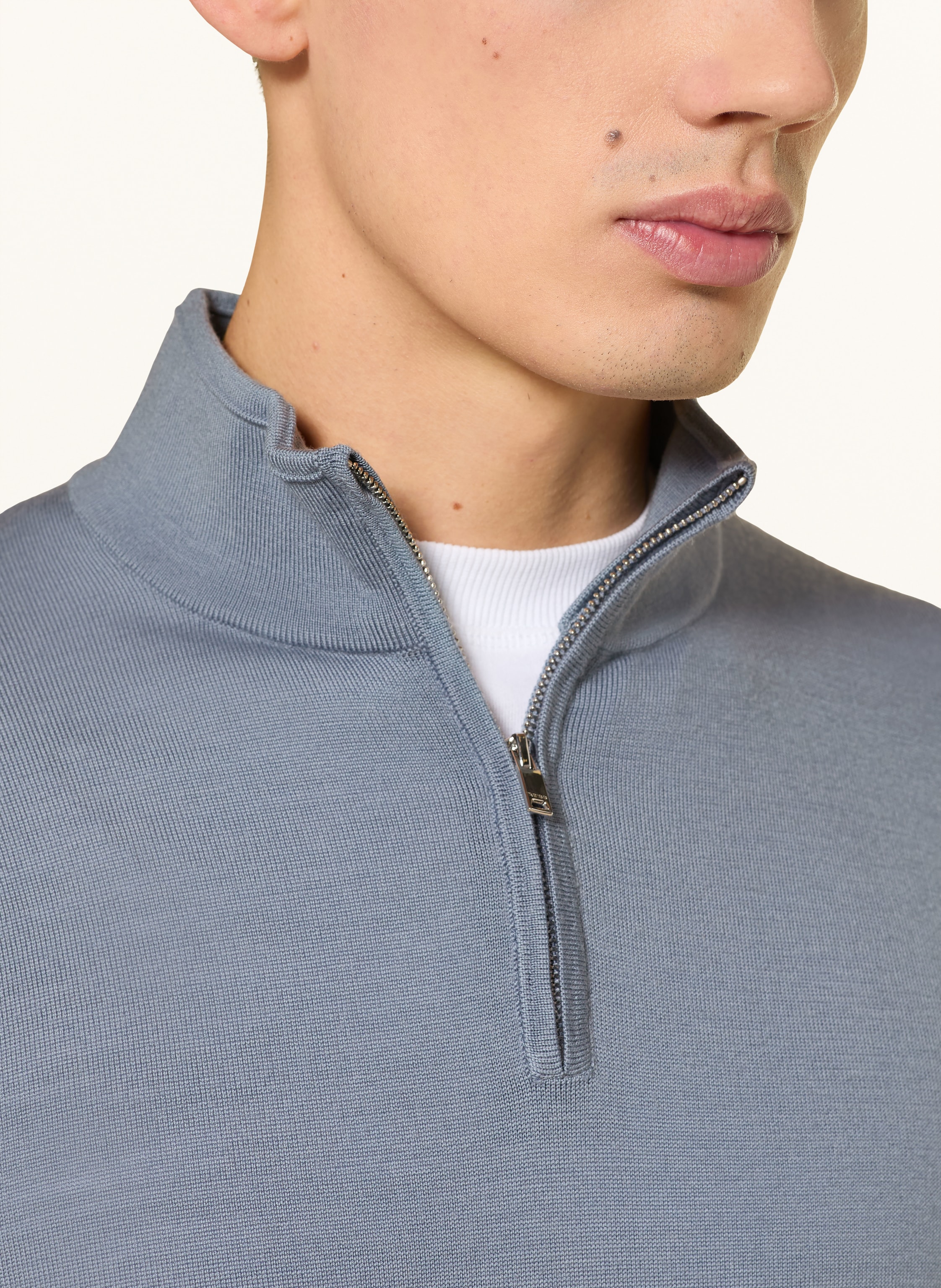 Thumbnail - Reiss Troyer Blackhall Aus Merinowolle blau