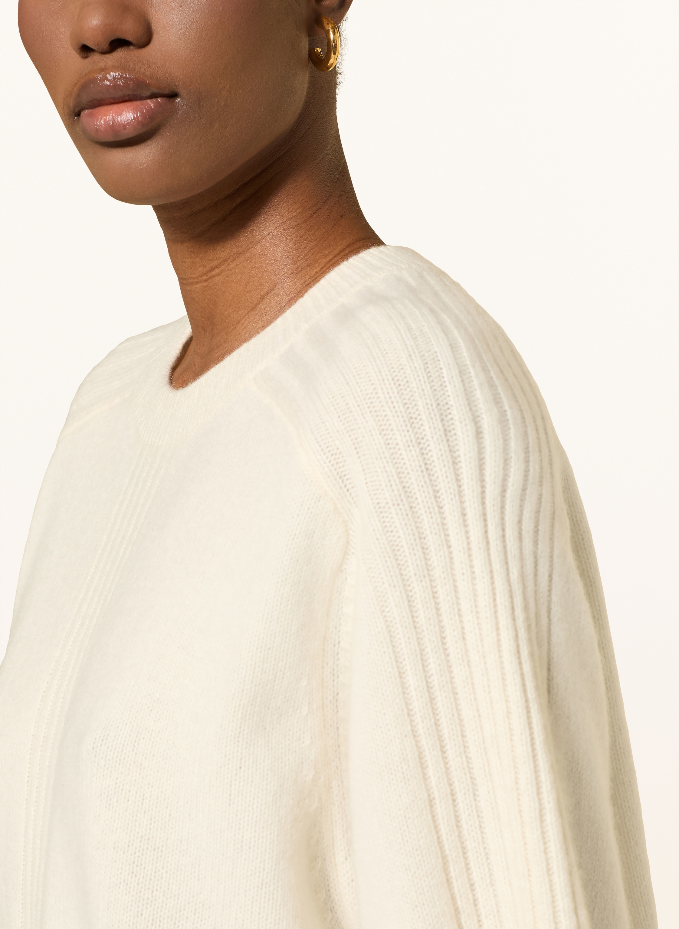 Thumbnail - Allsaints Strickshirt Nix Aus Cashmere weiss