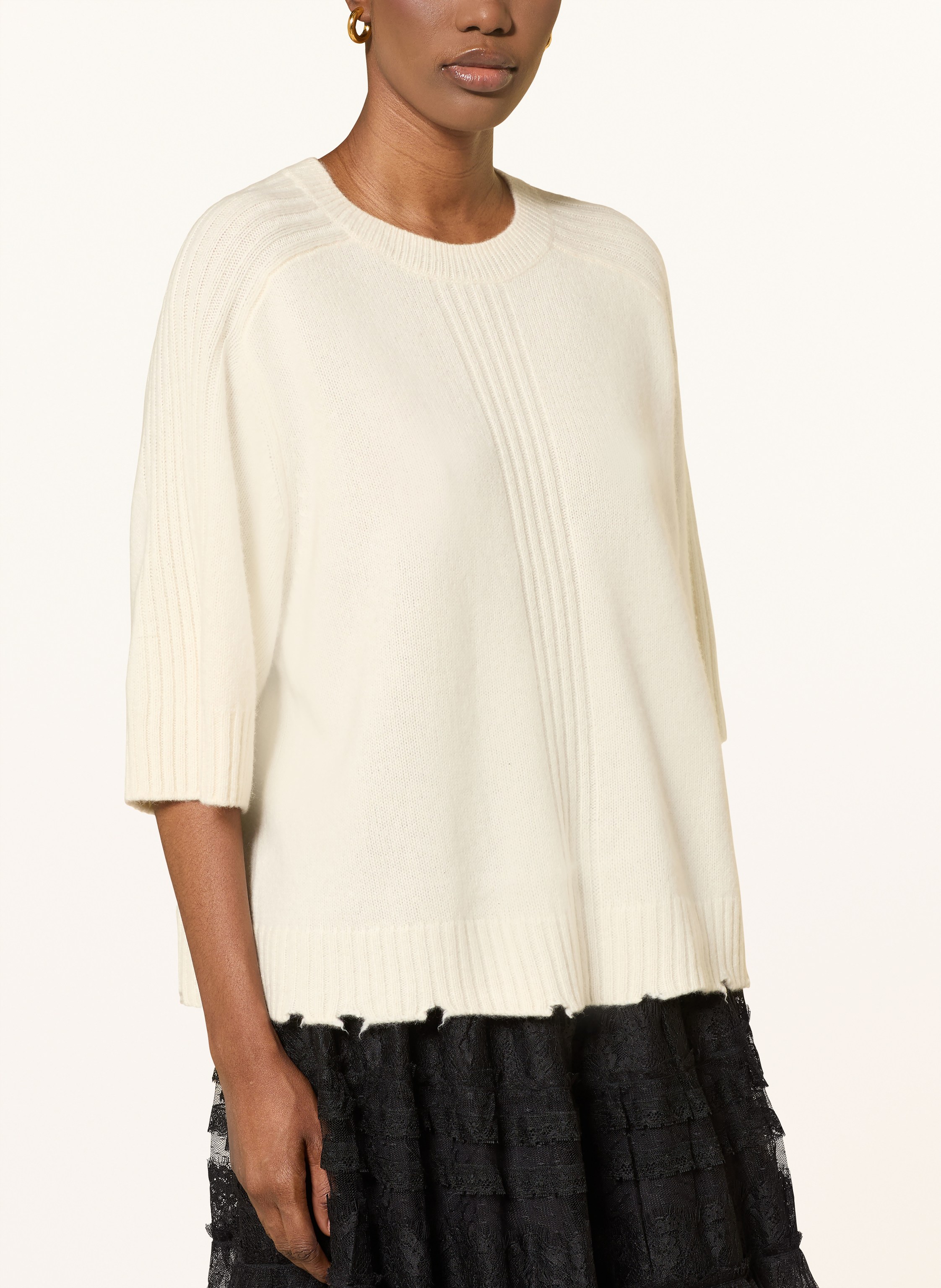 Thumbnail - Allsaints Strickshirt Nix Aus Cashmere weiss