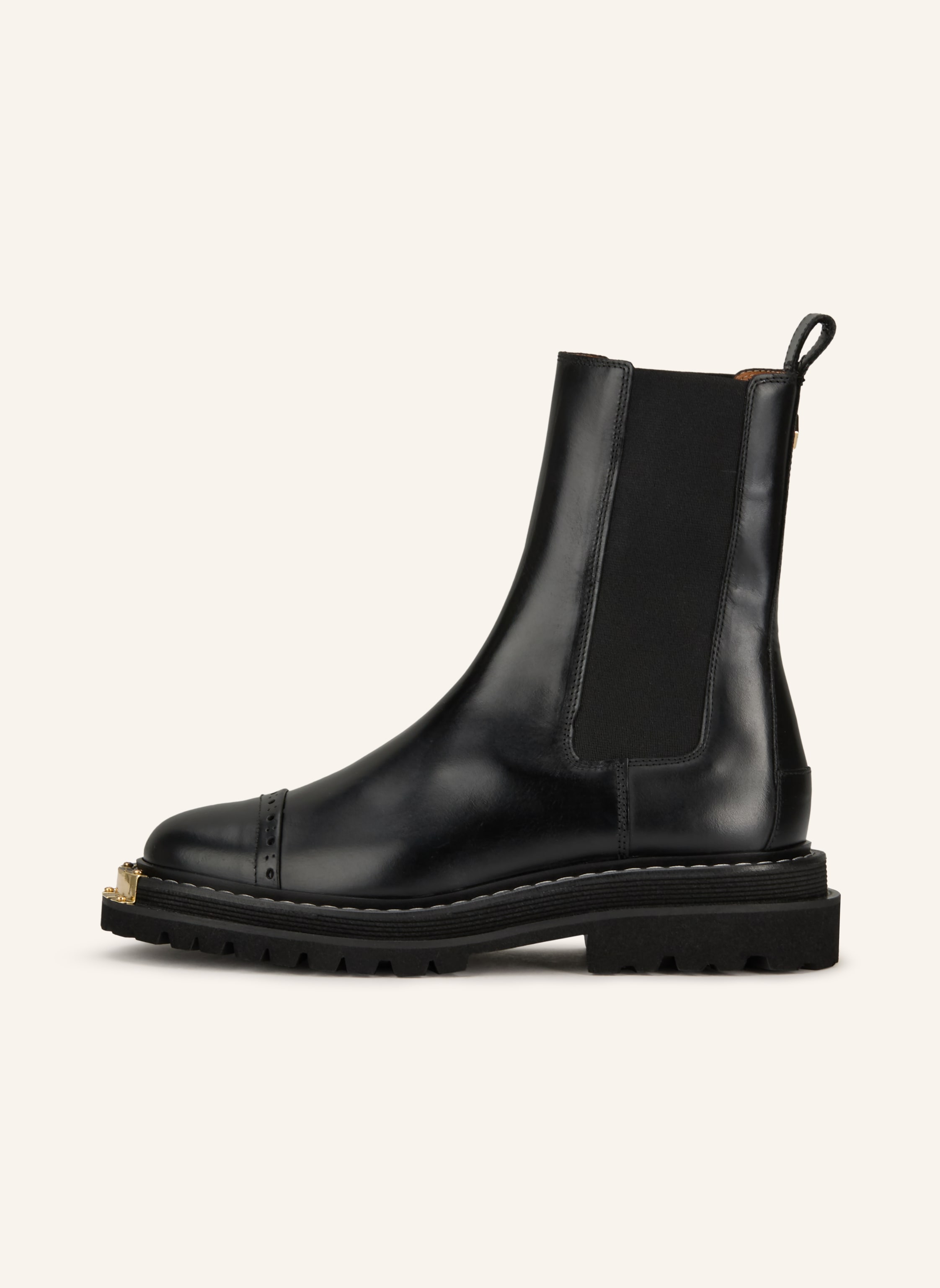 Thumbnail - Sandro Chelsea-Boots Mit Nieten schwarz