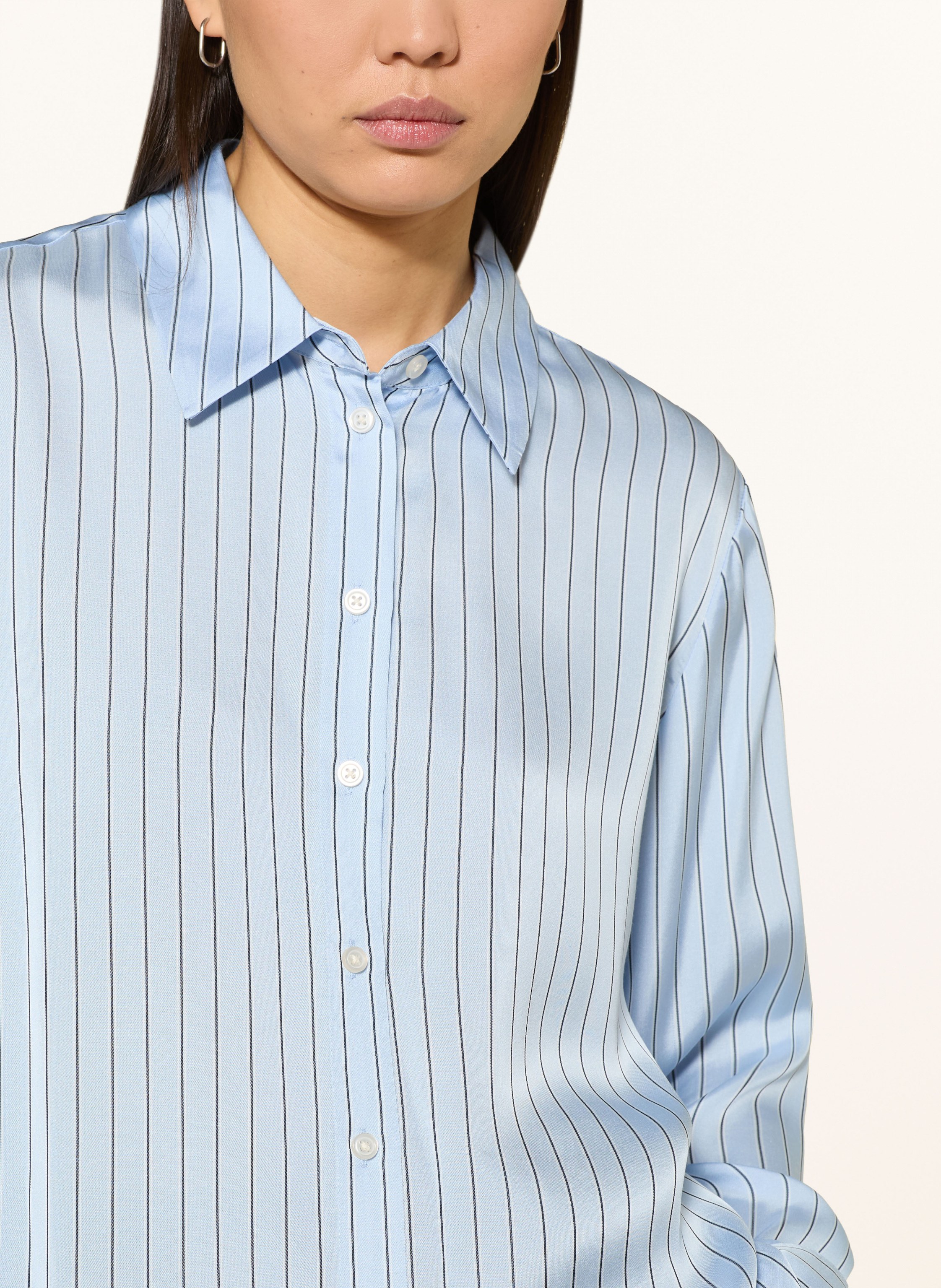 Thumbnail - Someday Hemdbluse Zenja Aus Satin blau