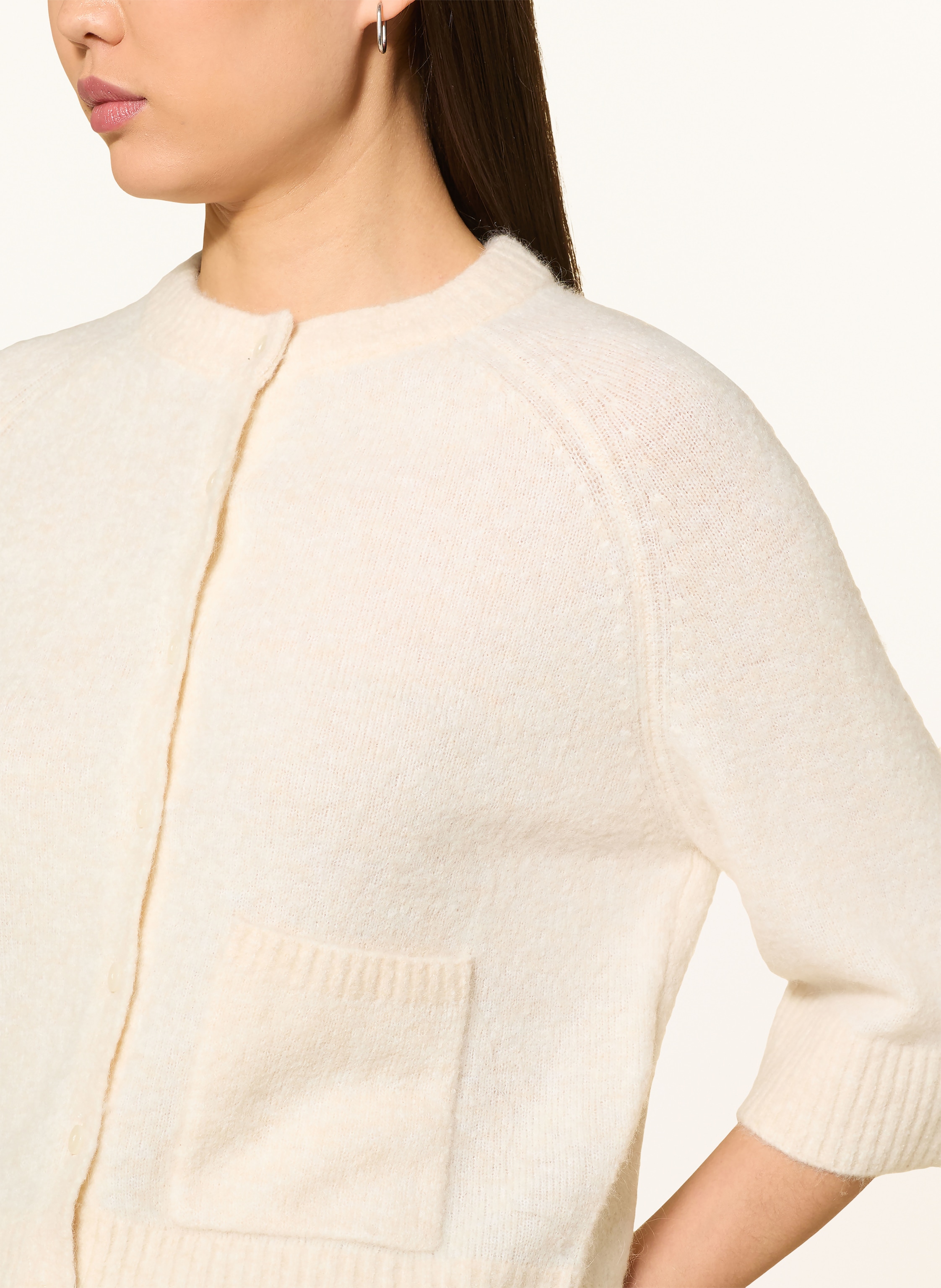 Thumbnail - Opus Strickjacke Dathena Mit 3/4-Arm weiss