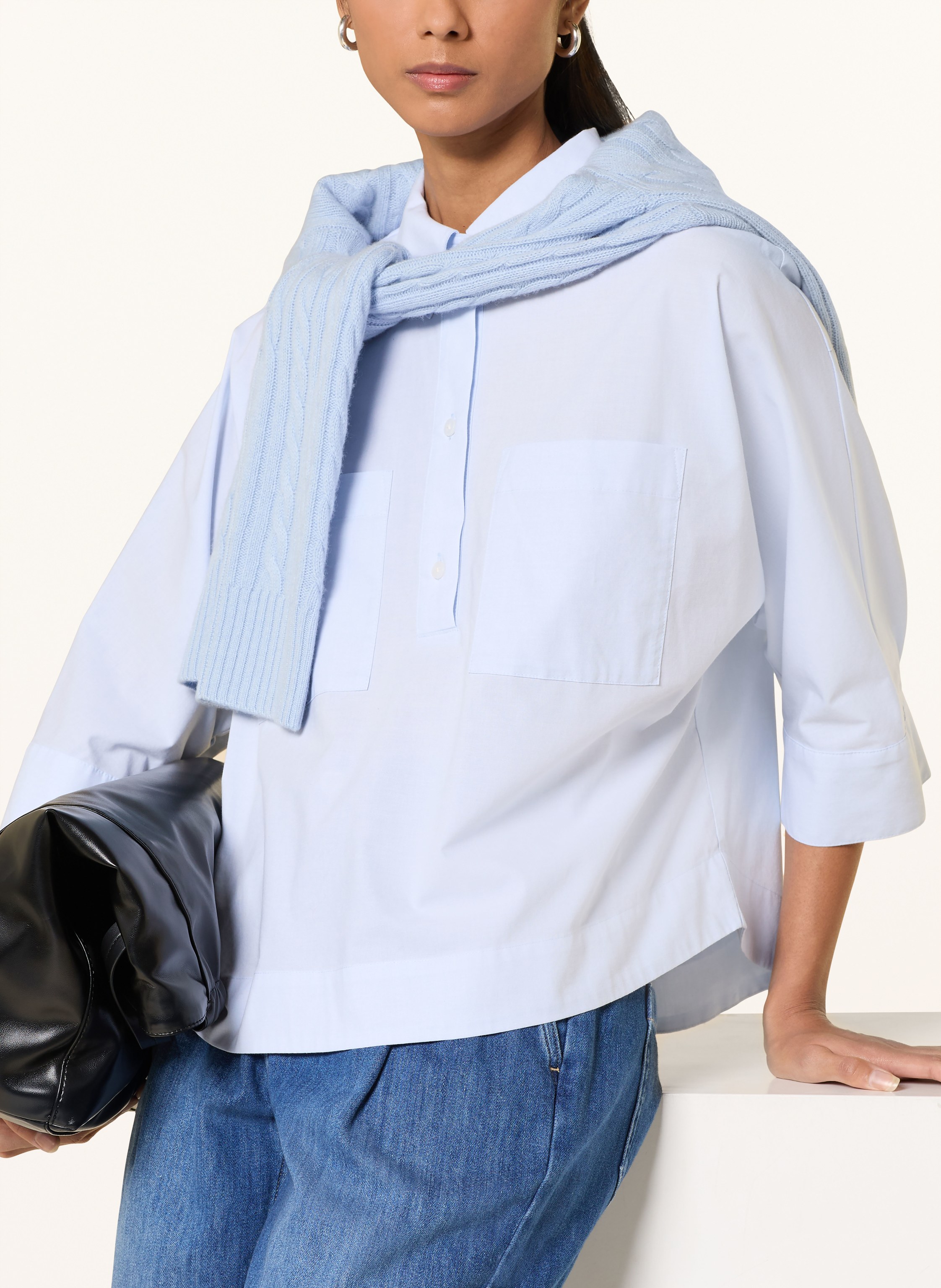 Thumbnail - Opus Hemdbluse Fadessa Mit 3/4-Arm blau