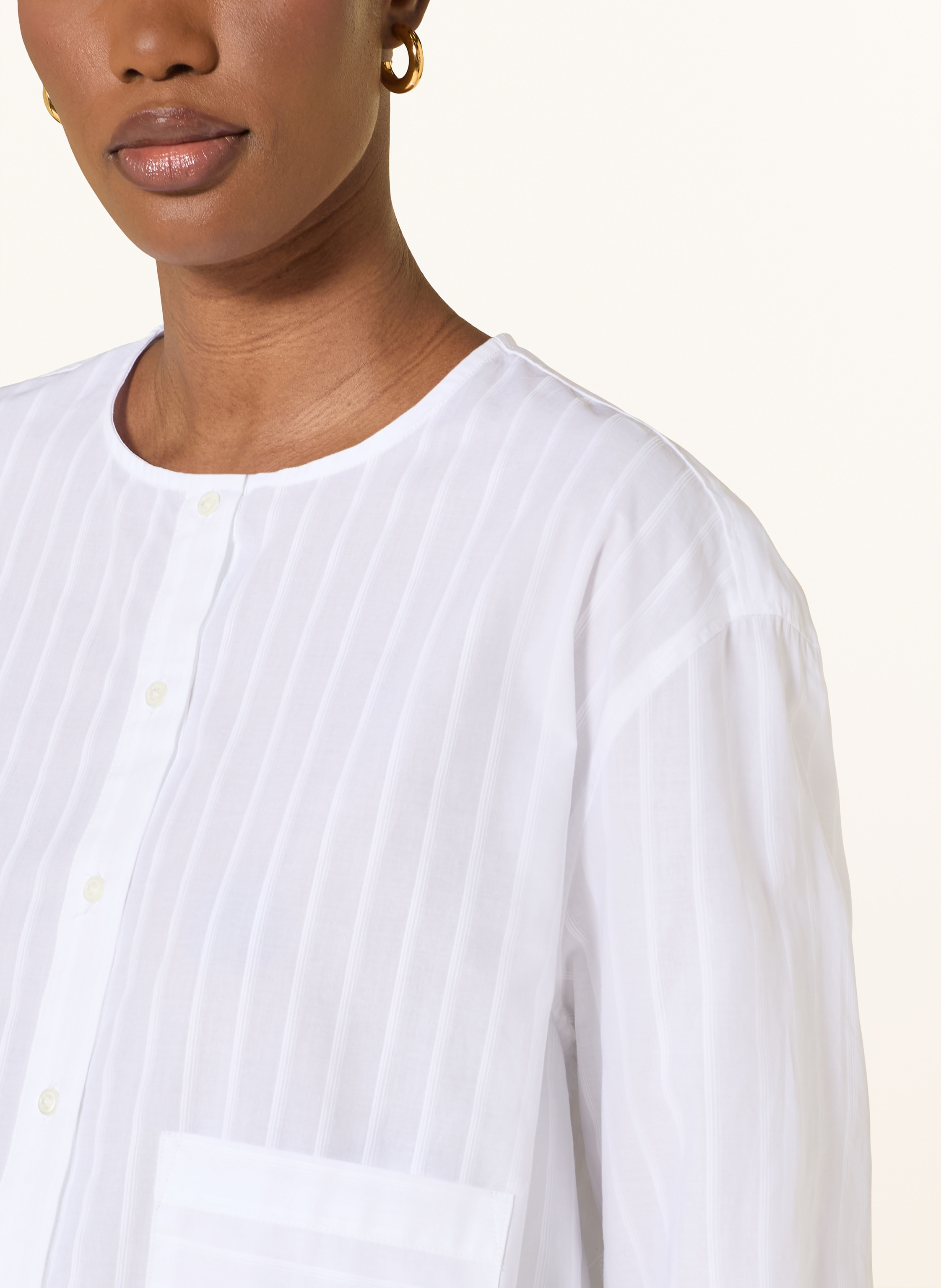 Thumbnail - Claudie Pierlot Bluse Mit Abnehmbarer Schluppe weiss