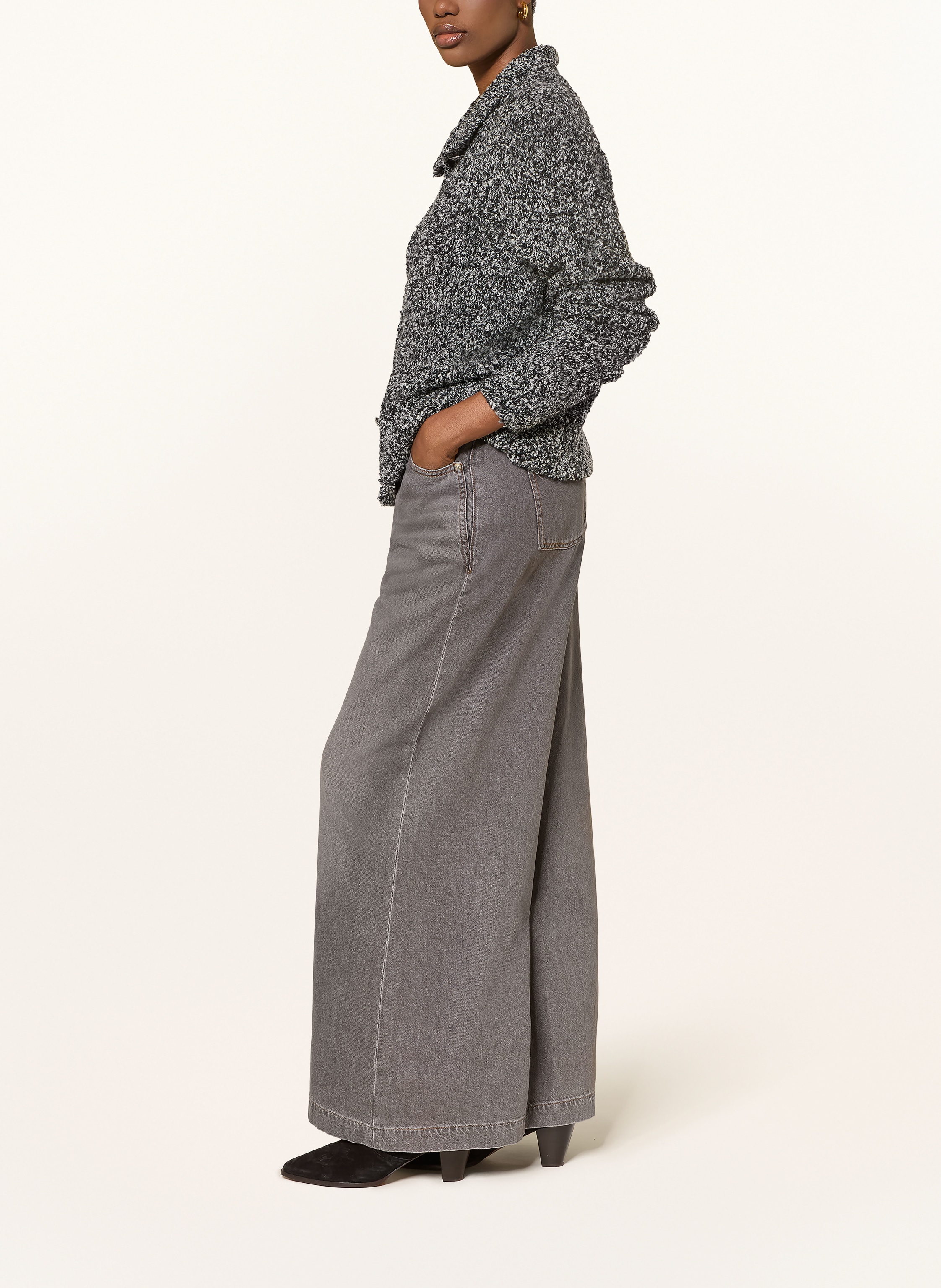 Thumbnail - Ba&Sh Wide Leg Jeans Yusc schwarz