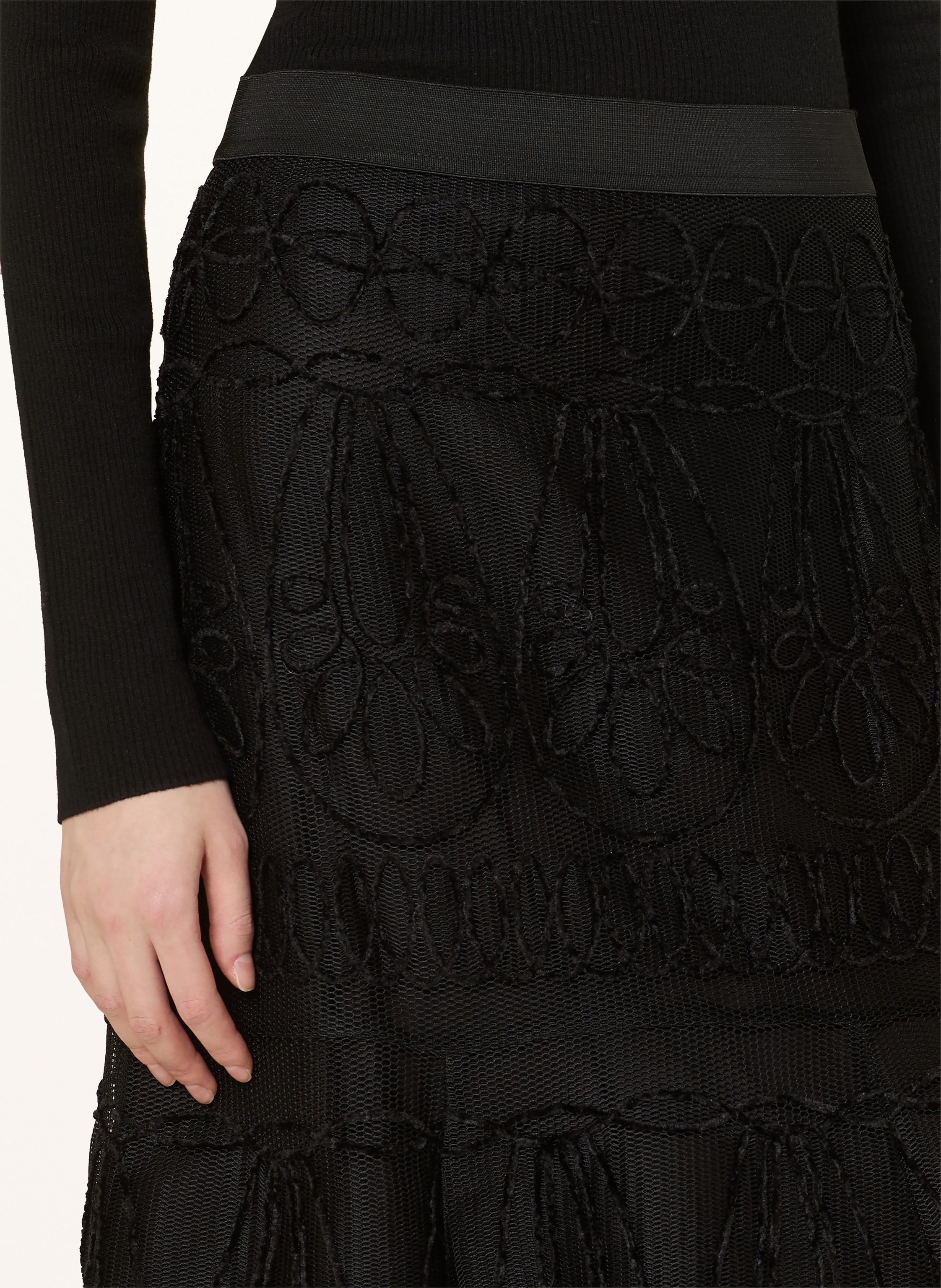 Thumbnail - Maje Mesh-Rock schwarz