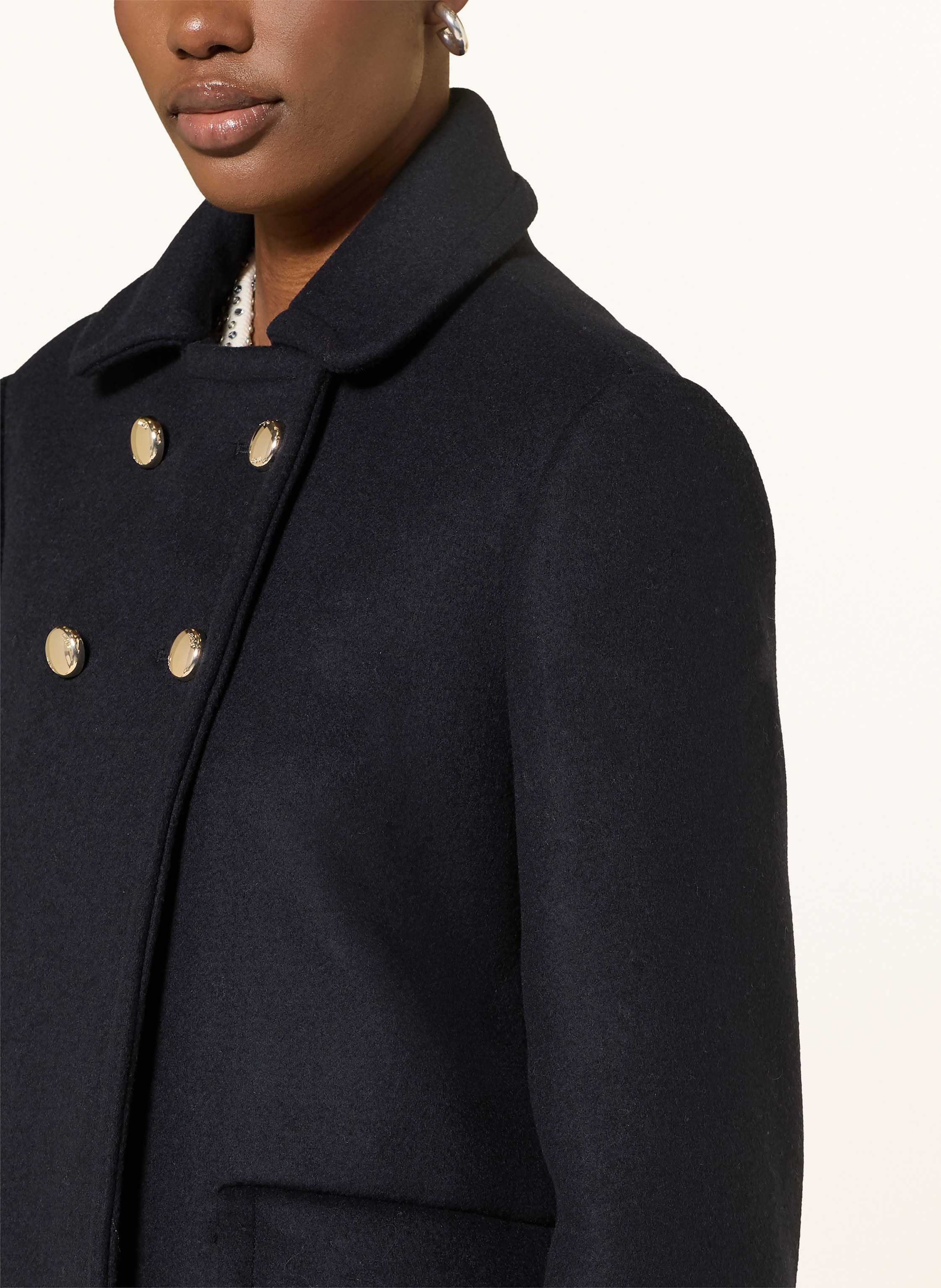 Thumbnail - Maje Cabanmantel blau