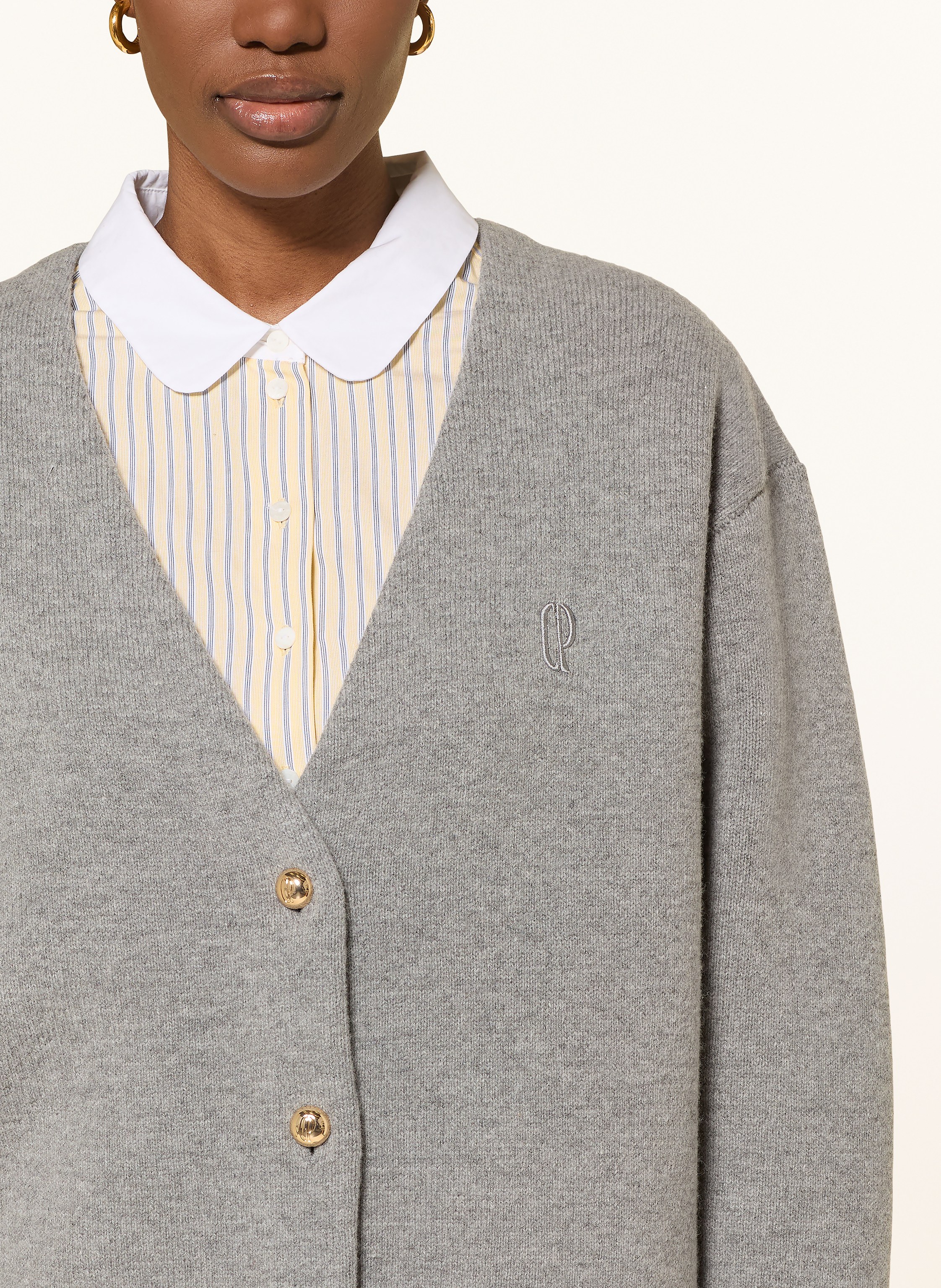 Thumbnail - Claudie Pierlot Strickjacke grau