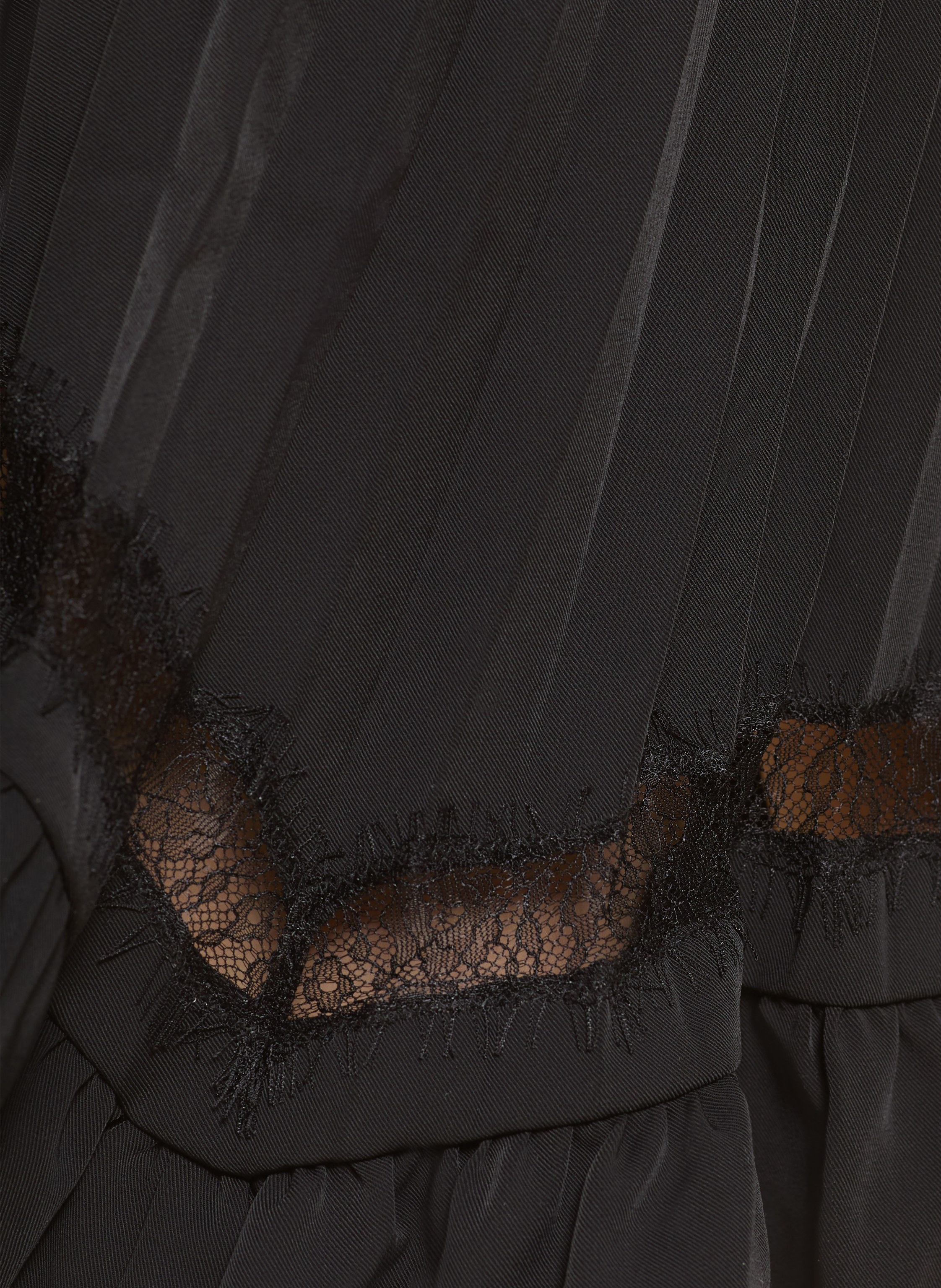 Thumbnail - Claudie Pierlot Rock Mit Plissees Und Rüschen schwarz