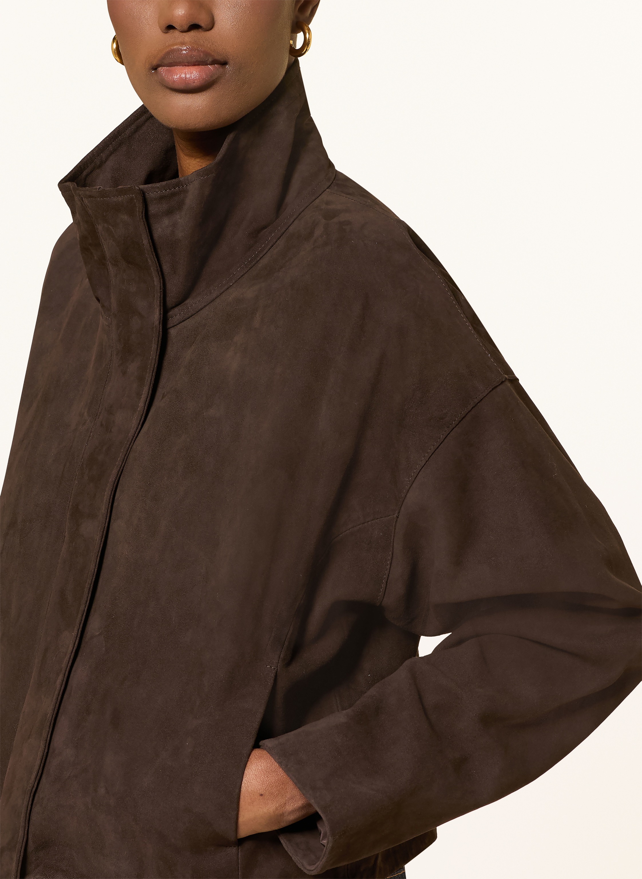 Thumbnail - Allsaints Lederjacke Ryder braun