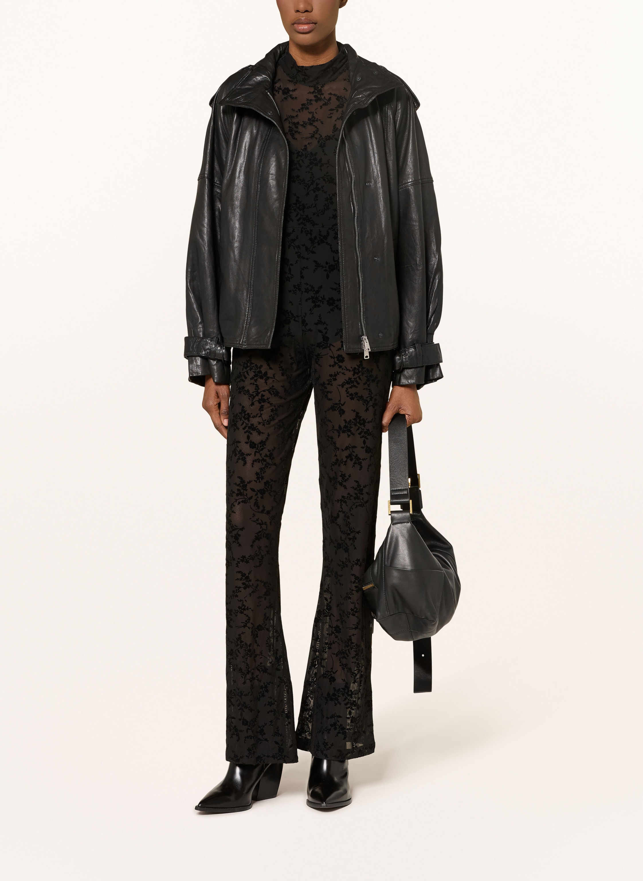 Thumbnail - Allsaints Mesh-Jumpsuit Rylee schwarz