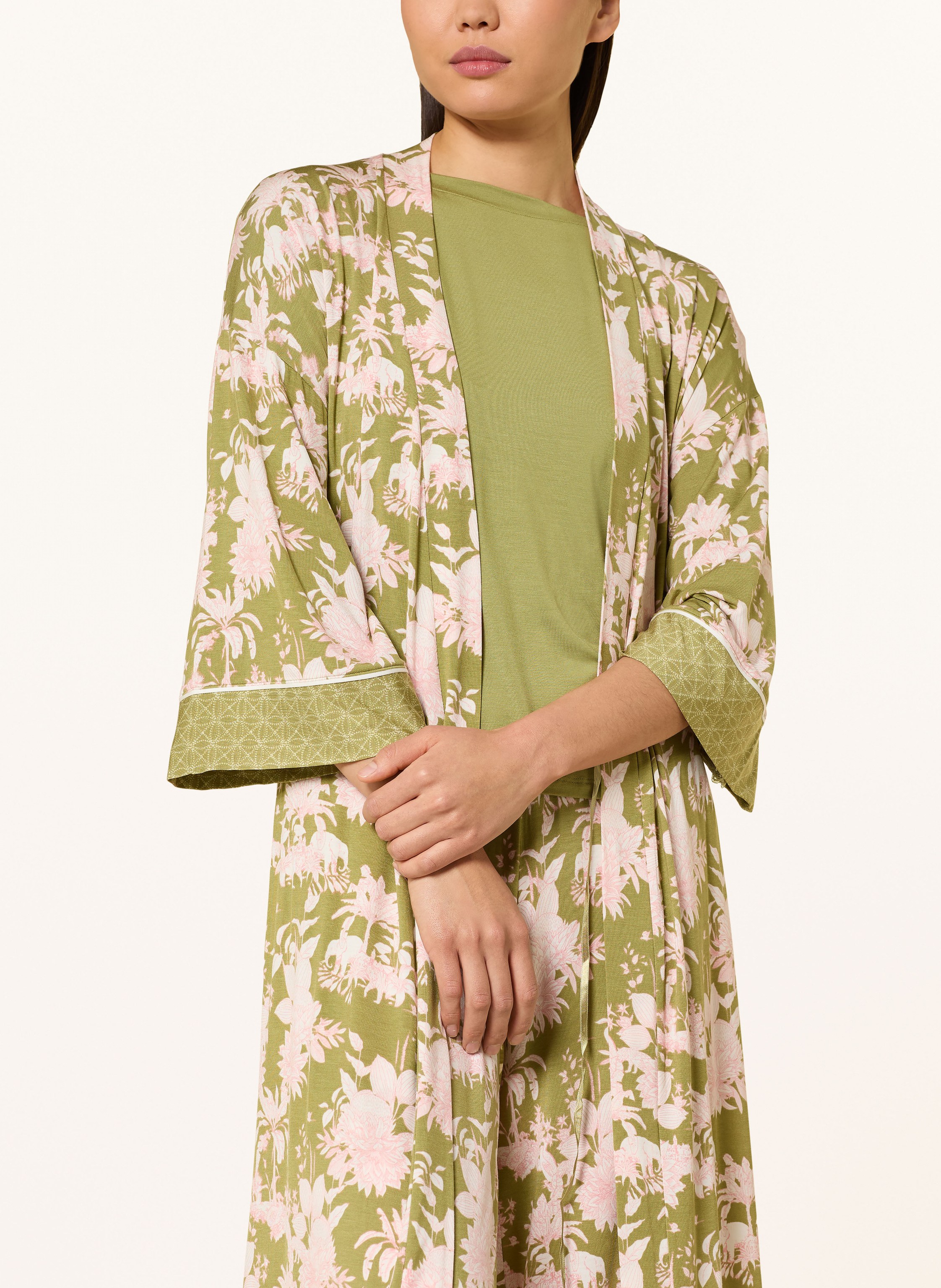 Thumbnail - Triumph Schlafshirt Aura Spotlight Mit 3/4-Arm gruen