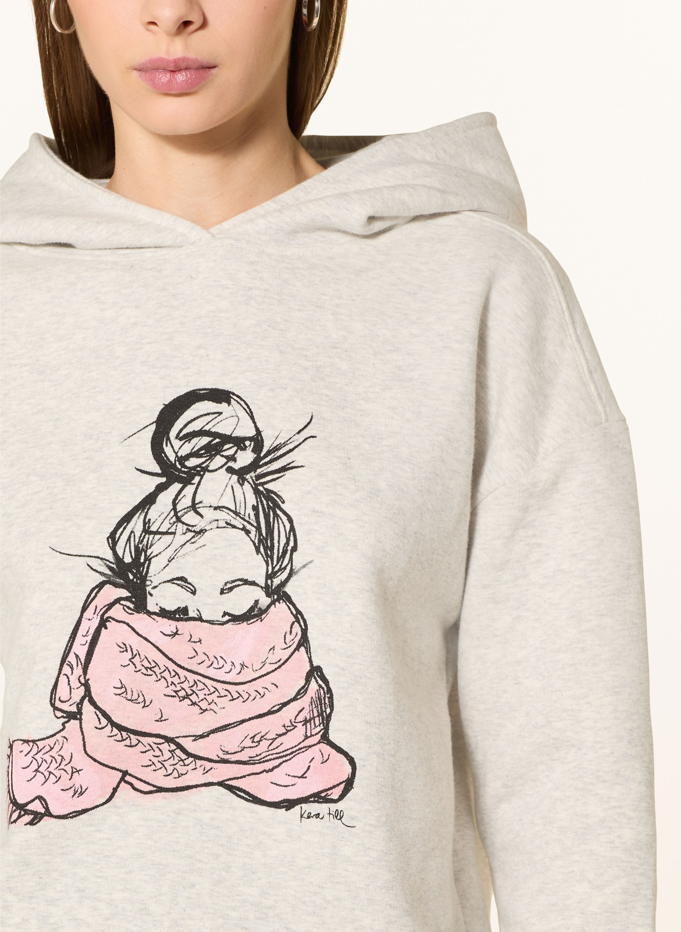 Thumbnail - Kera Till Hoodie grau