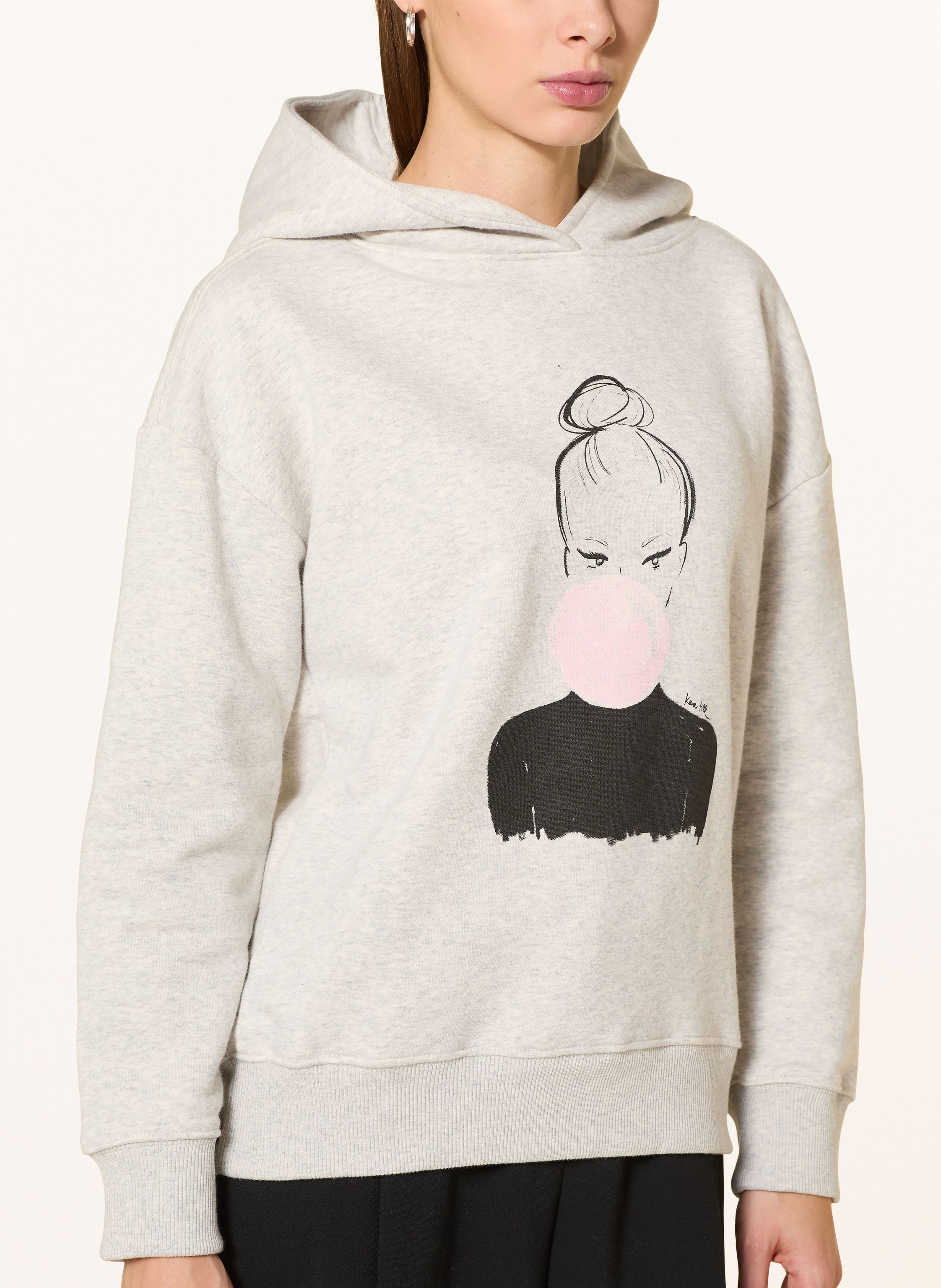 Thumbnail - Kera Till Hoodie Bulle grau