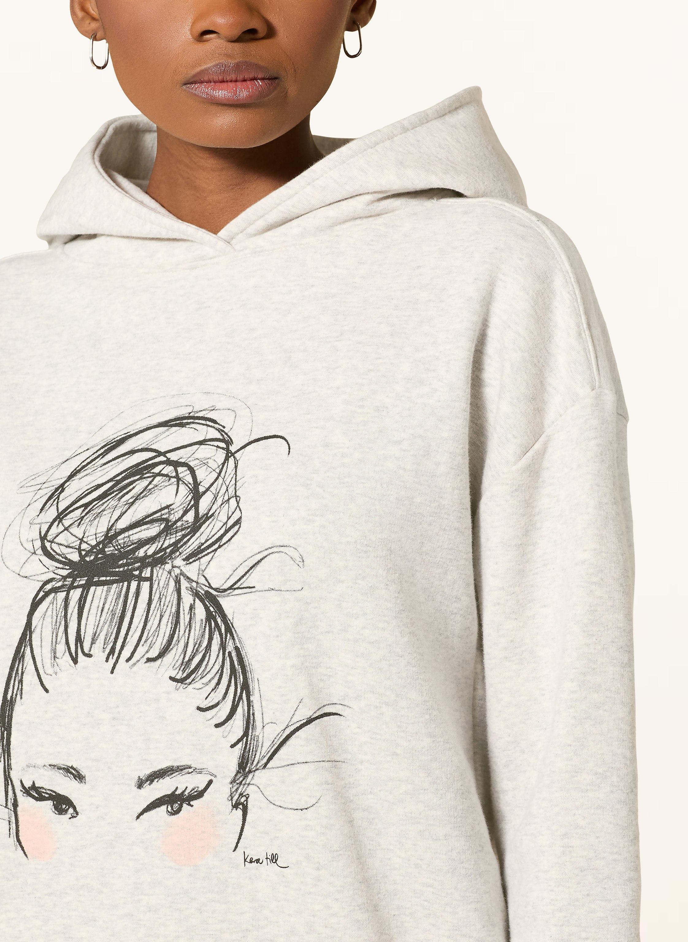 Thumbnail - Kera Till Hoodie grau