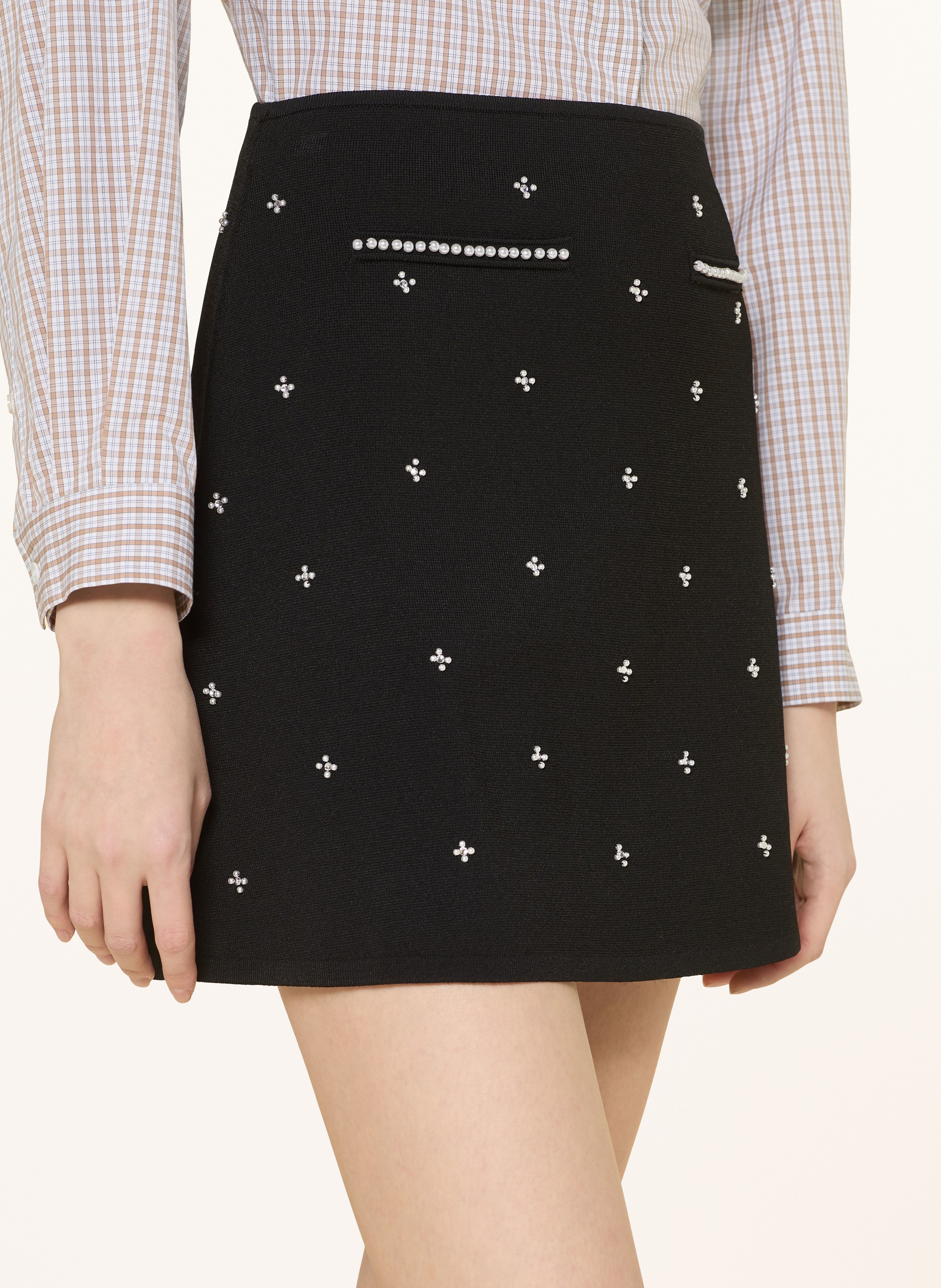 Thumbnail - Sandro Rock Mit Schmucksteinen schwarz