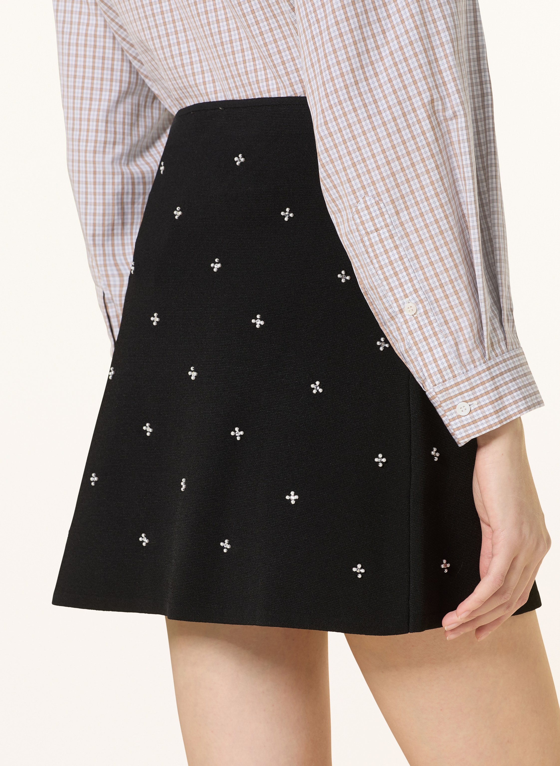 Thumbnail - Sandro Rock Mit Schmucksteinen schwarz