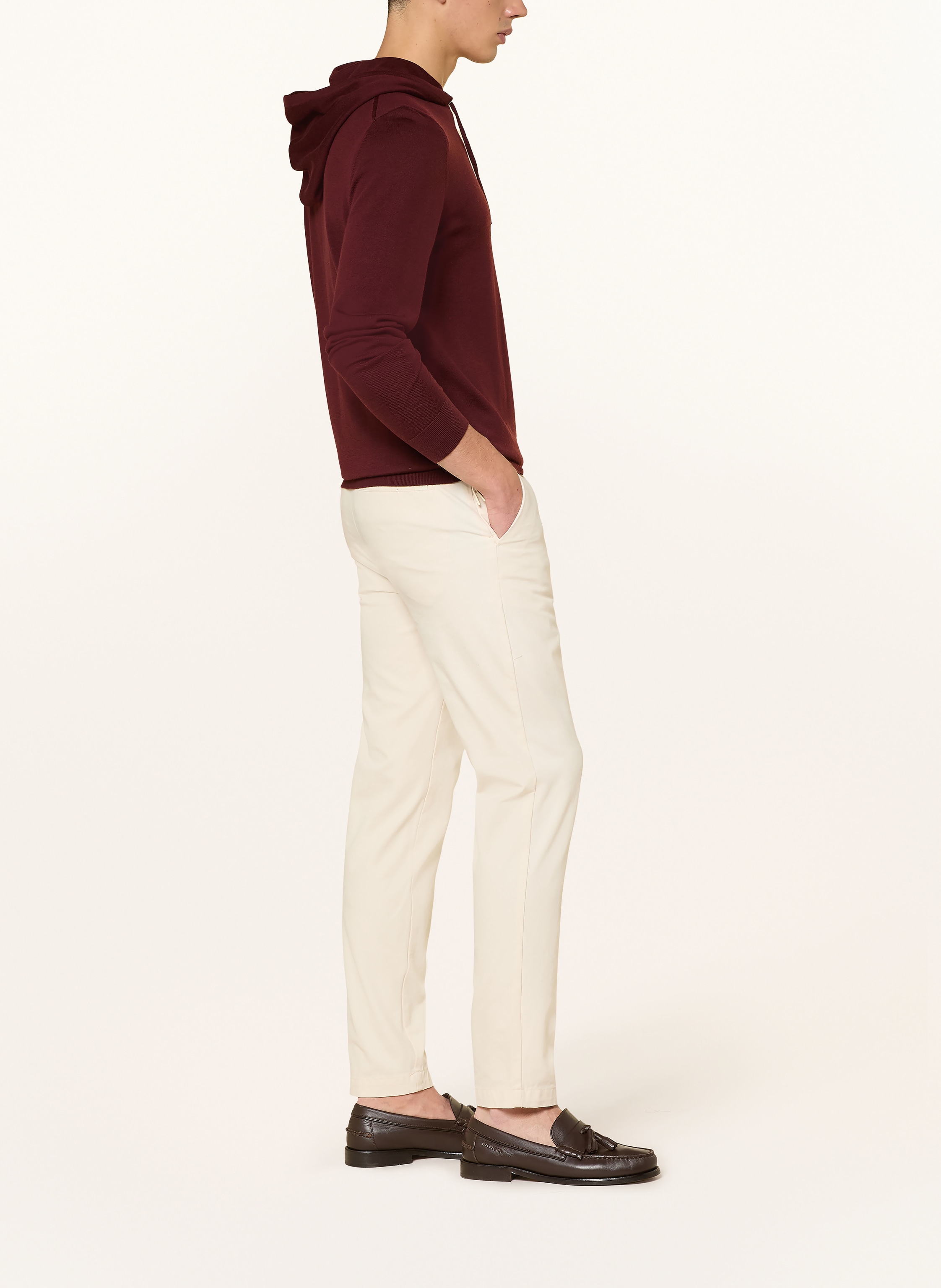 Thumbnail - Reiss Strick-Hoodie Holland Aus Merinowolle rot