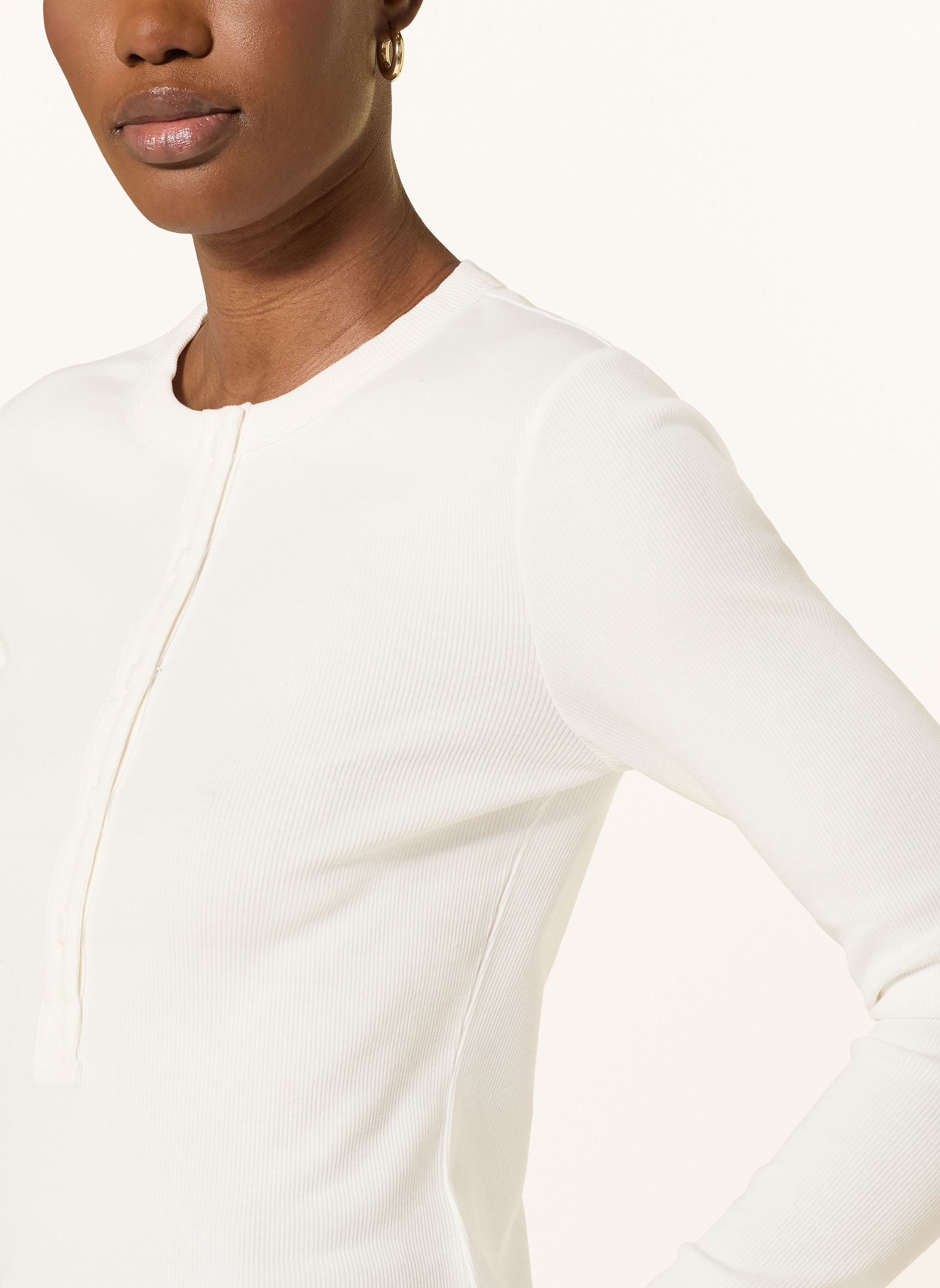 Thumbnail - Reiss Henley-Shirt Rina weiss