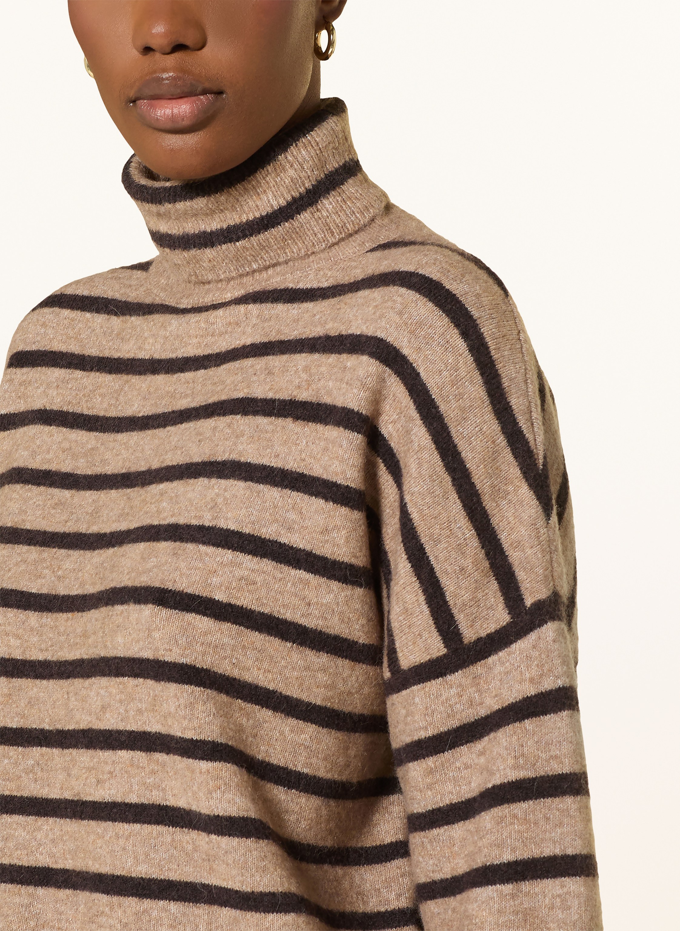 Thumbnail - Reiss Rollkragenpullover Wynn Mit Alpaka beige