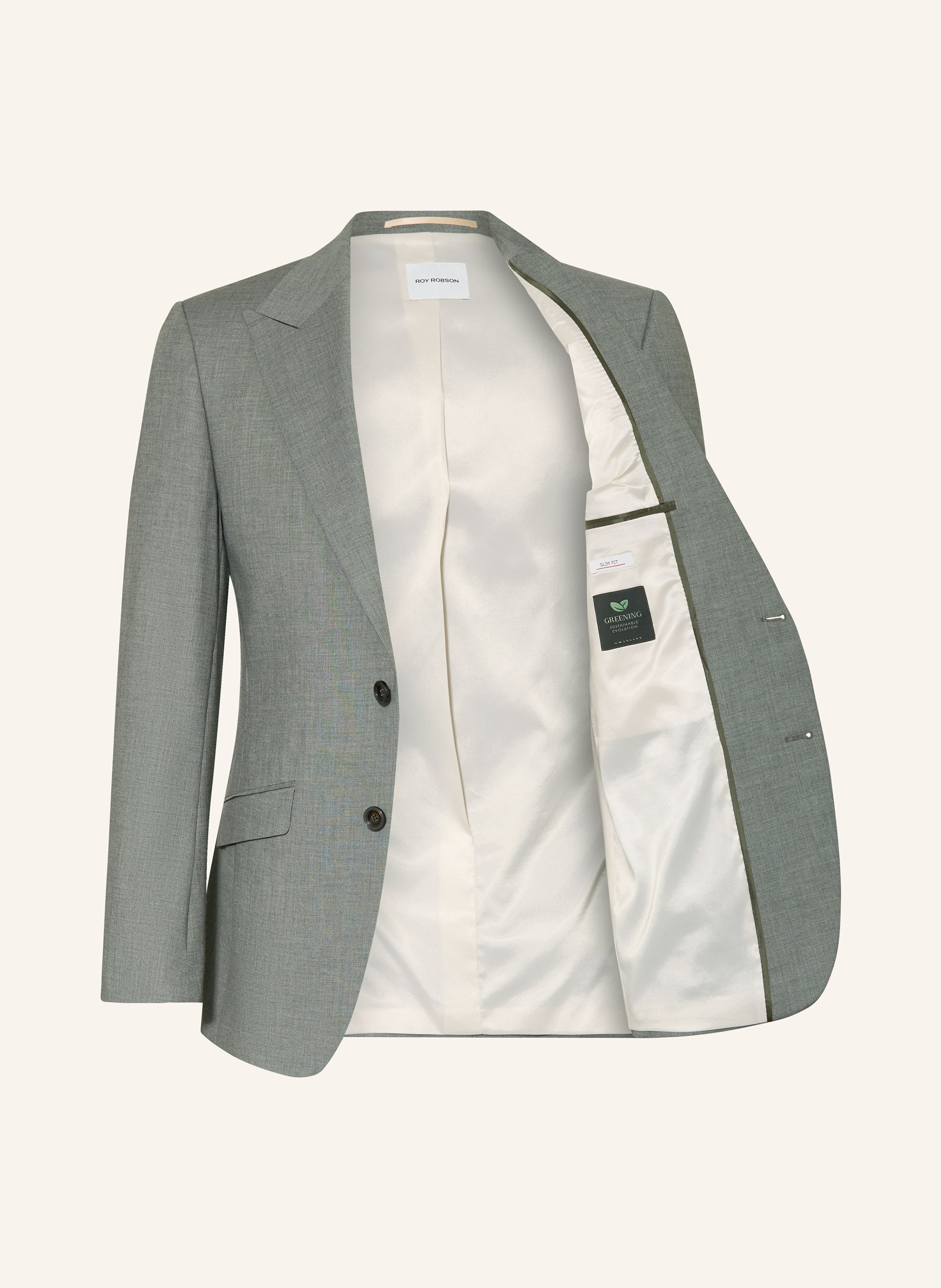 Thumbnail - Roy Robson Anzugssakko Extra Slim Fit gruen