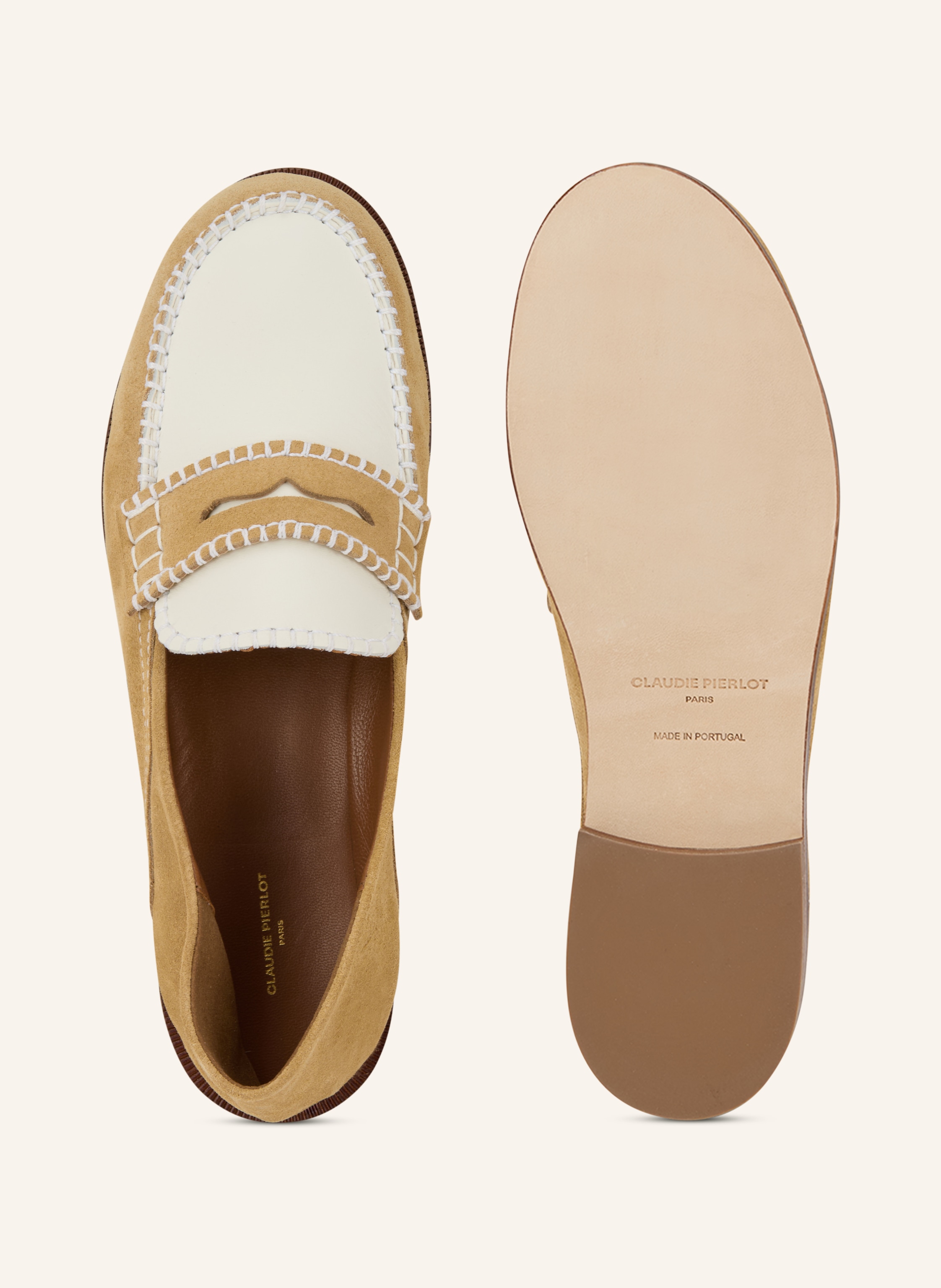 Thumbnail - Claudie Pierlot Penny-Loafer braun