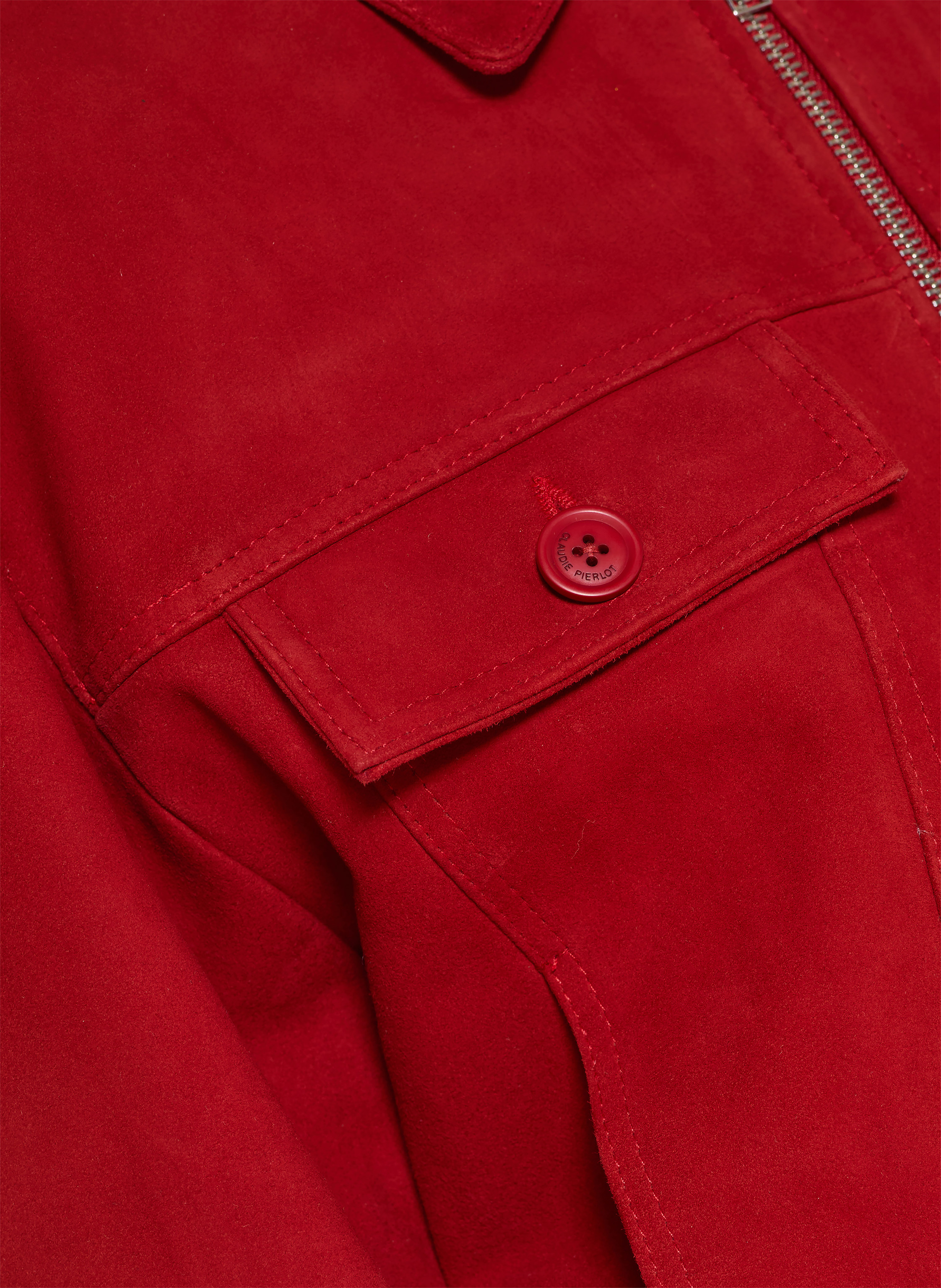 Thumbnail - Claudie Pierlot Lederjacke rot