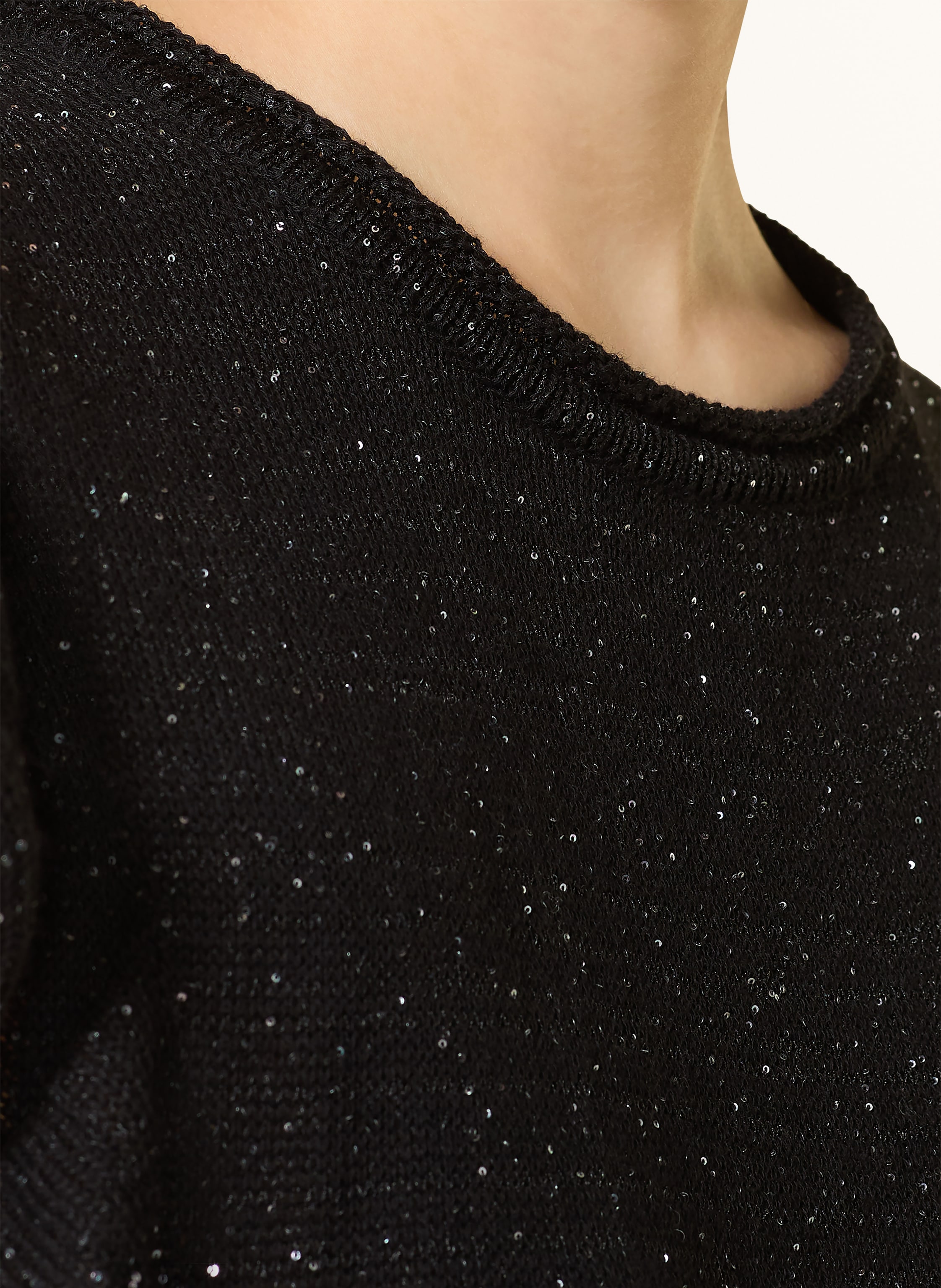 Thumbnail - Ba&Sh Strickshirt Bichara Mit Pailletten schwarz