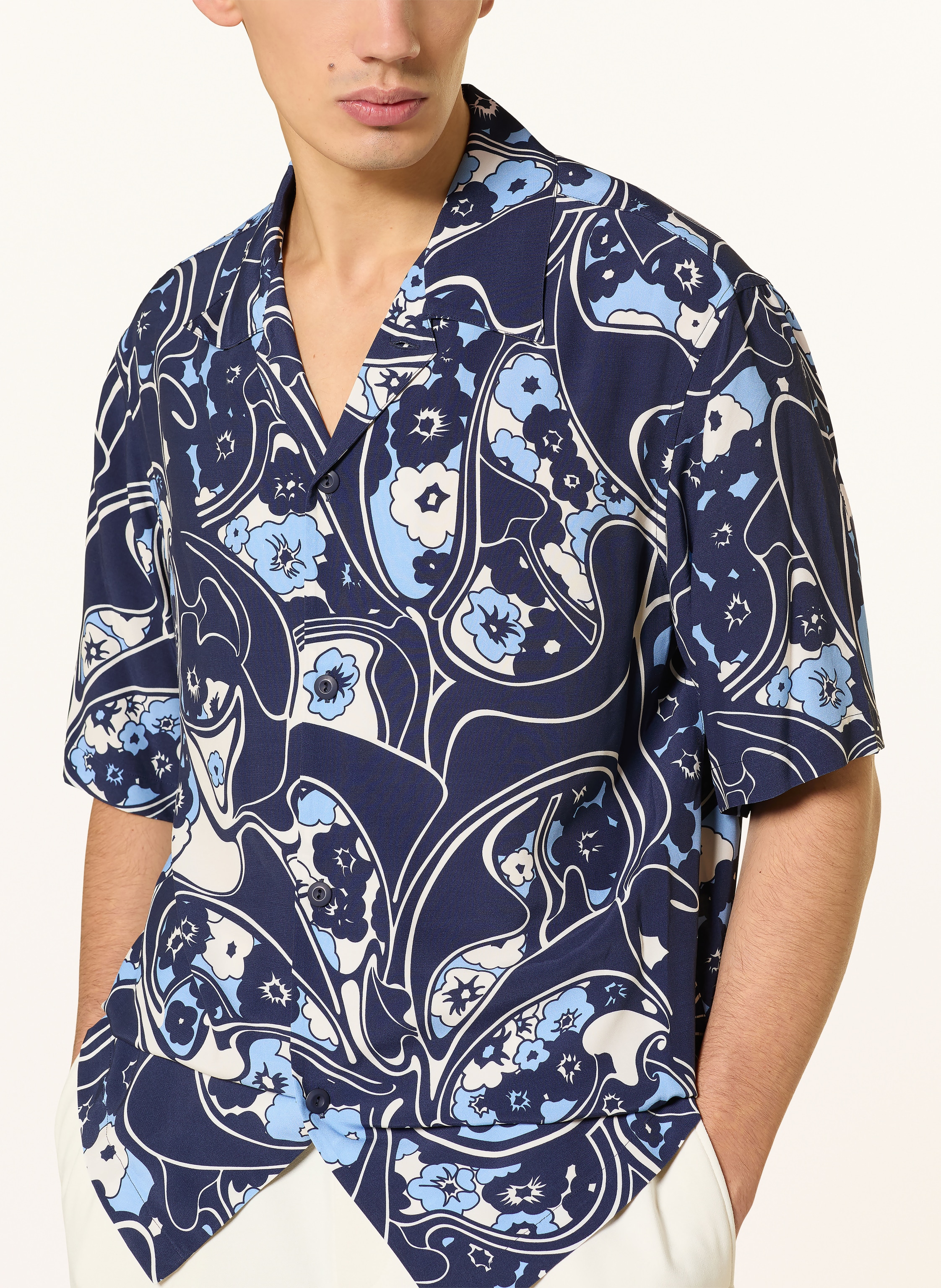 Thumbnail - Sandro Resorthemd Regular Fit blau