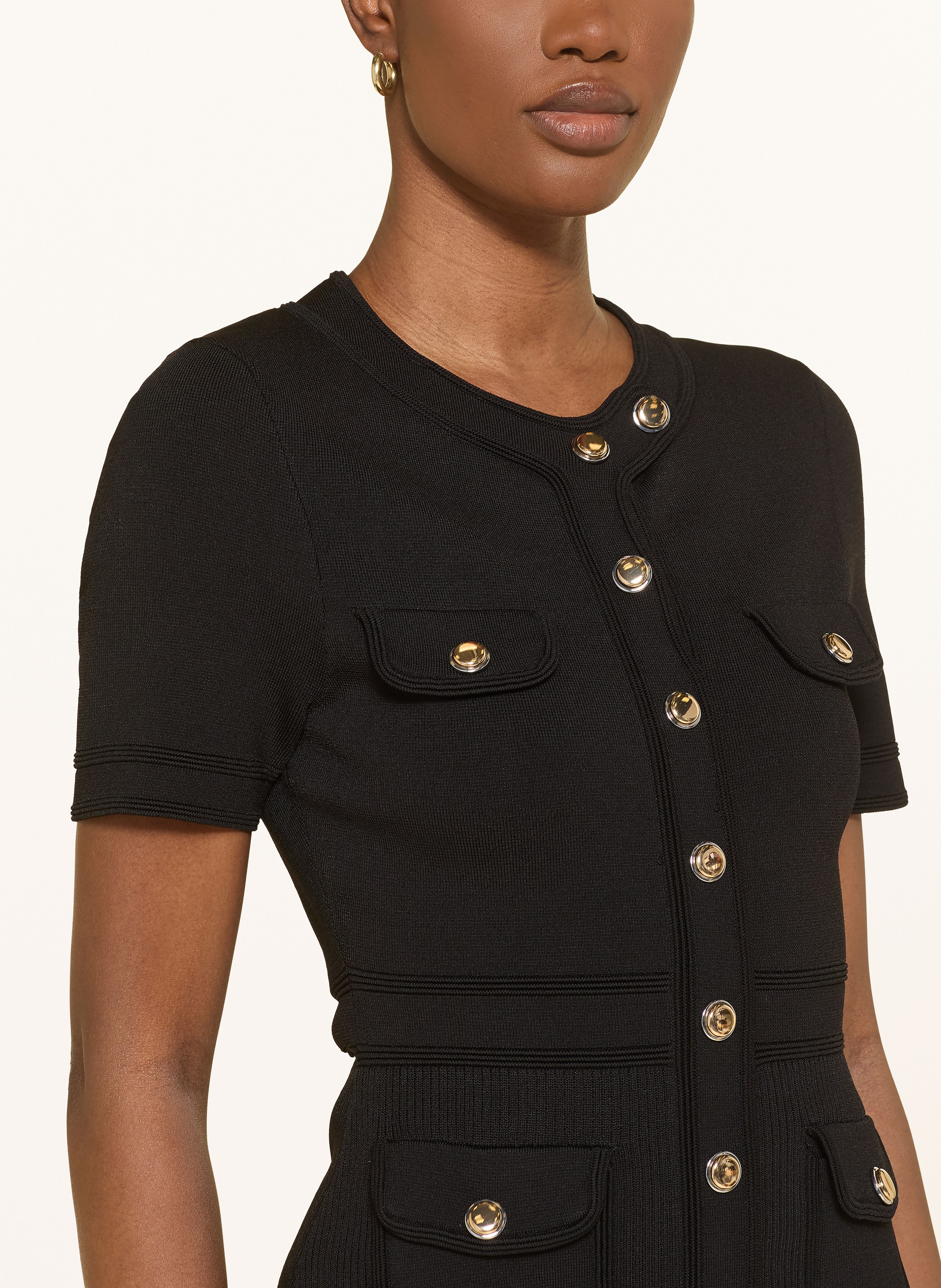 Thumbnail - Sandro Strickkleid schwarz