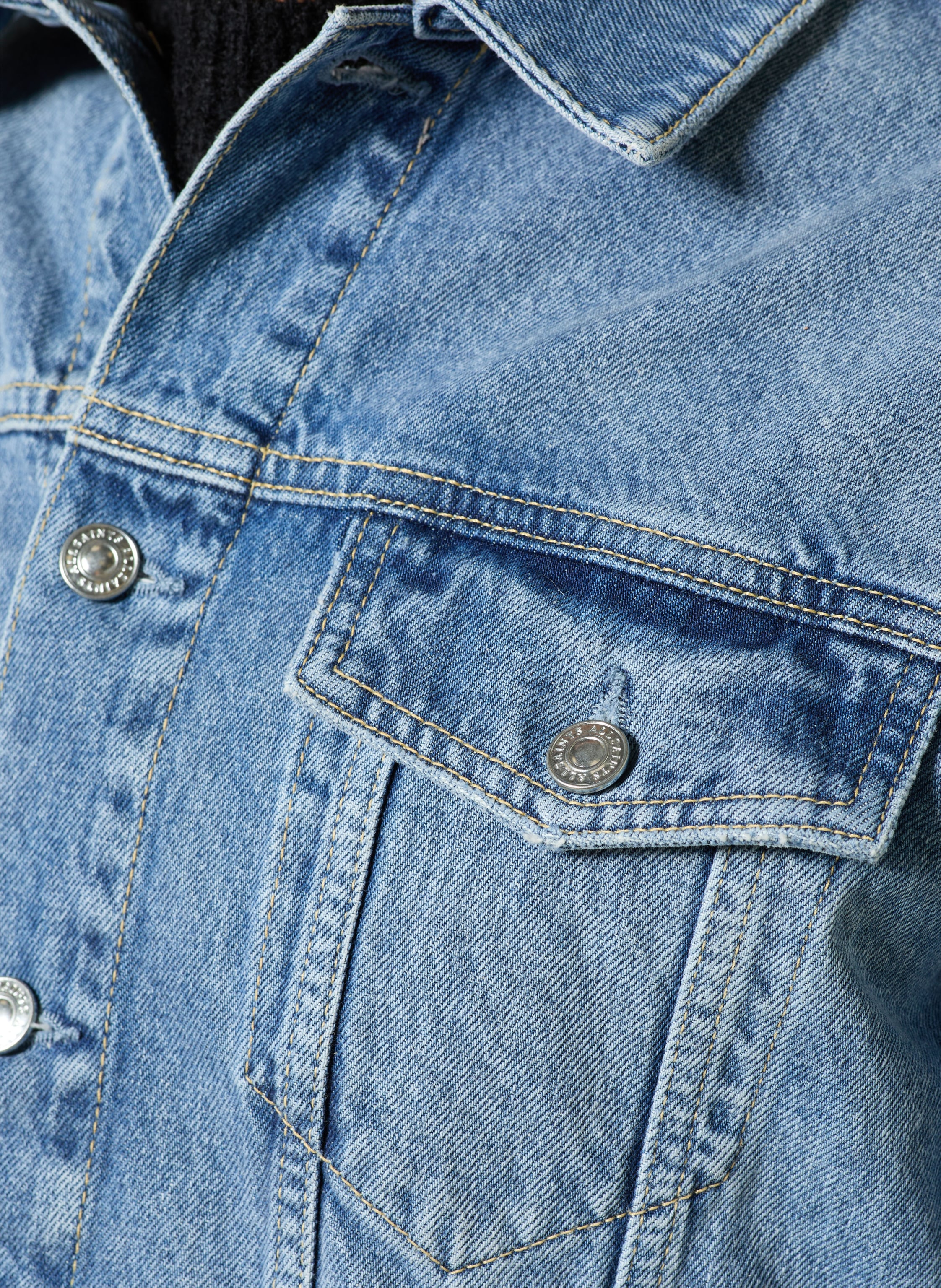 Thumbnail - Allsaints Jeansjacke Inveroy blau