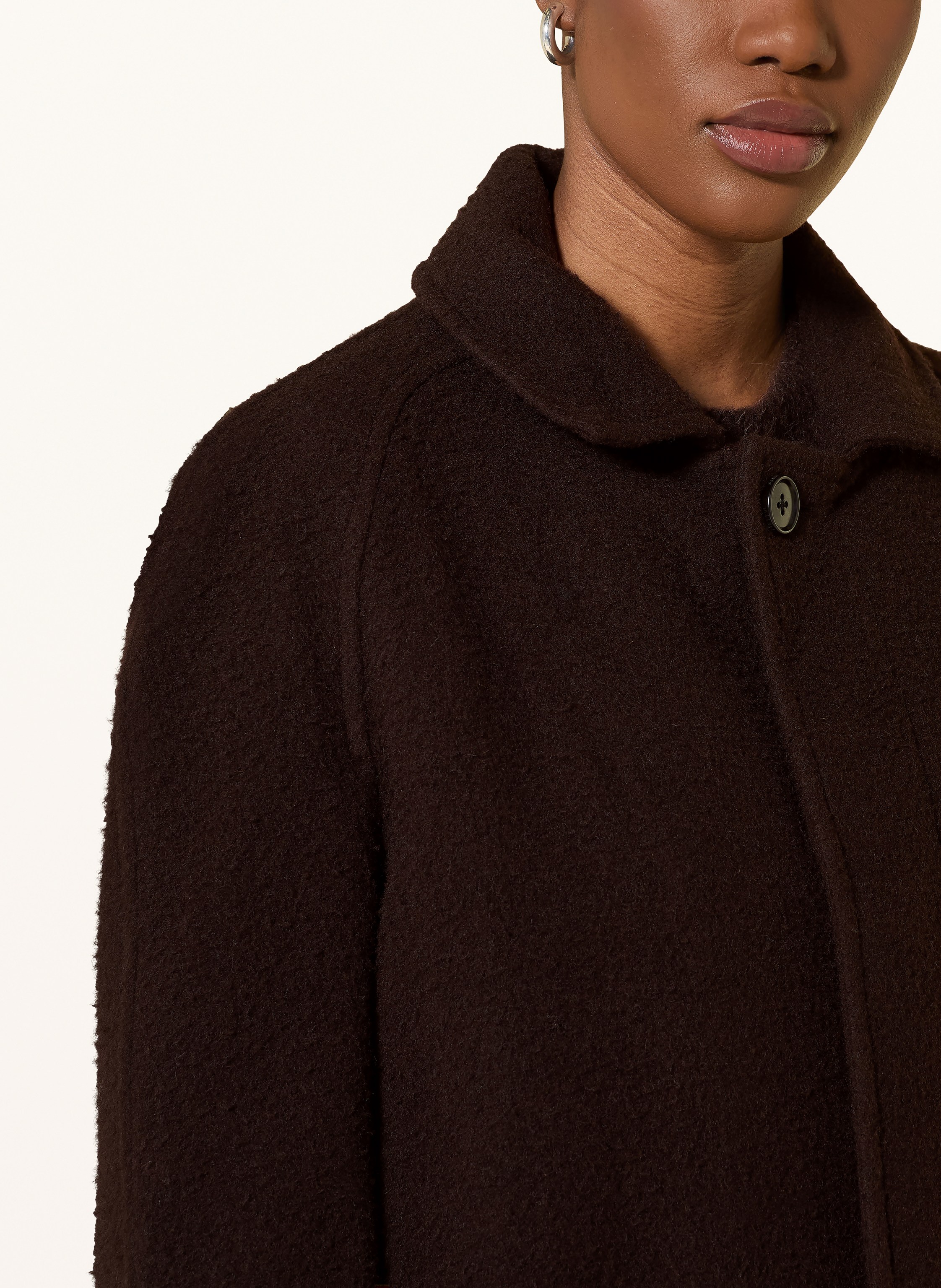 Thumbnail - Allsaints Wollmantel Duke braun