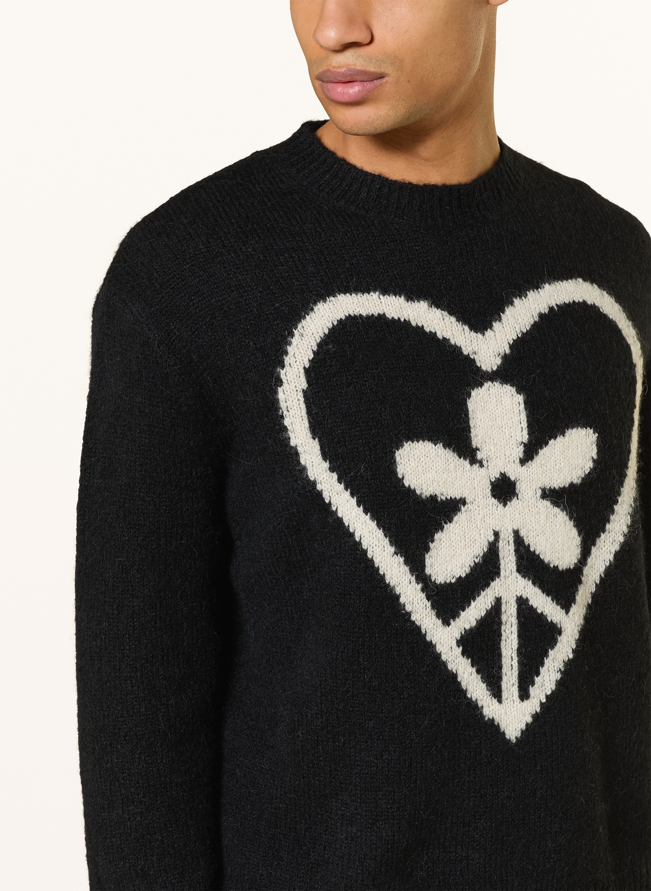 Thumbnail - Allsaints Pullover Finden Mit Alpaka schwarz