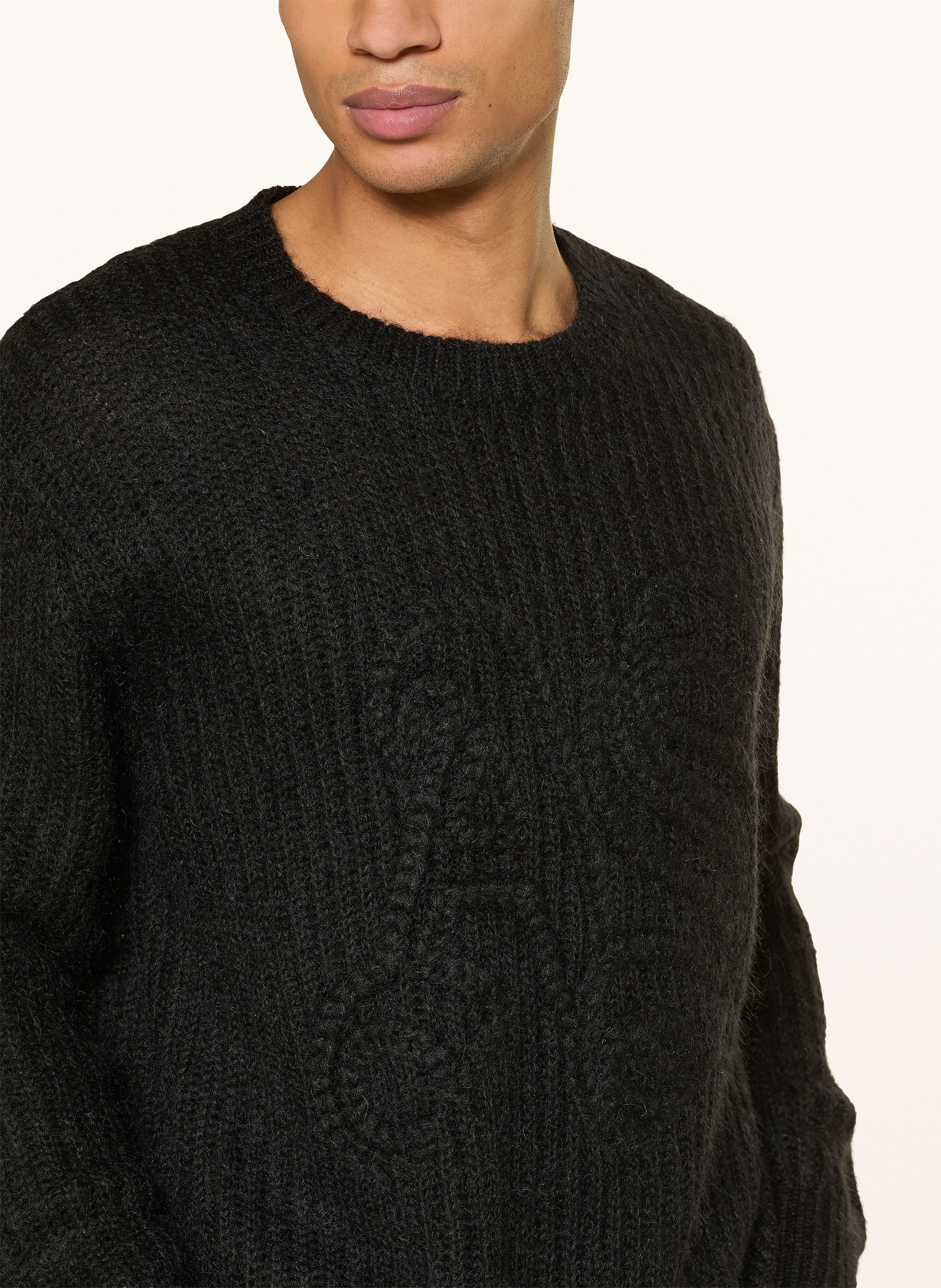 Thumbnail - Allsaints Pullover Chainy Mit Mohair schwarz