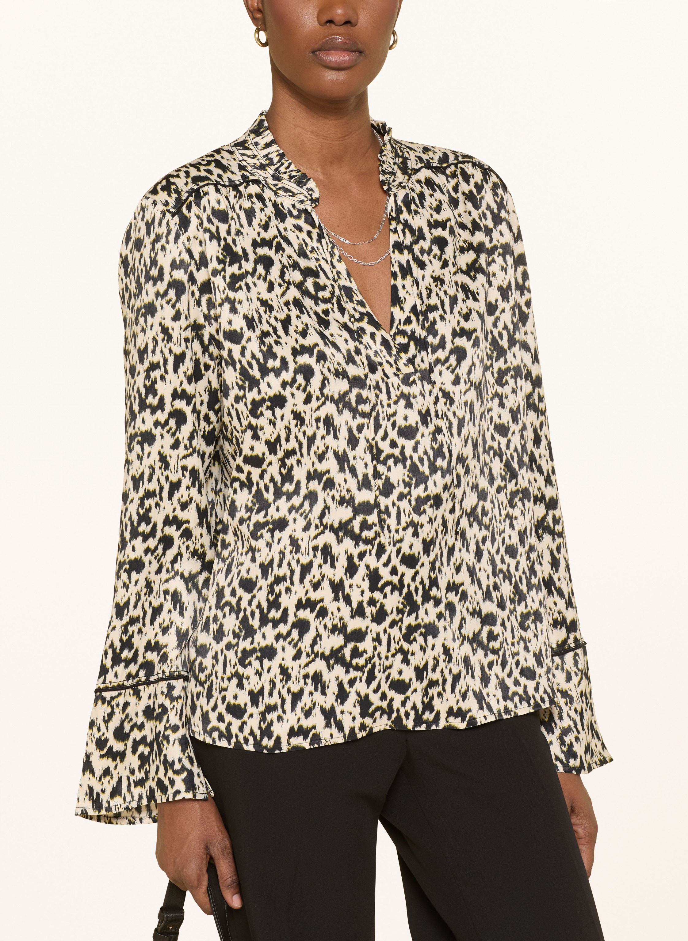 Thumbnail - Ba&Sh Blusenshirt Pia Aus Satin weiss