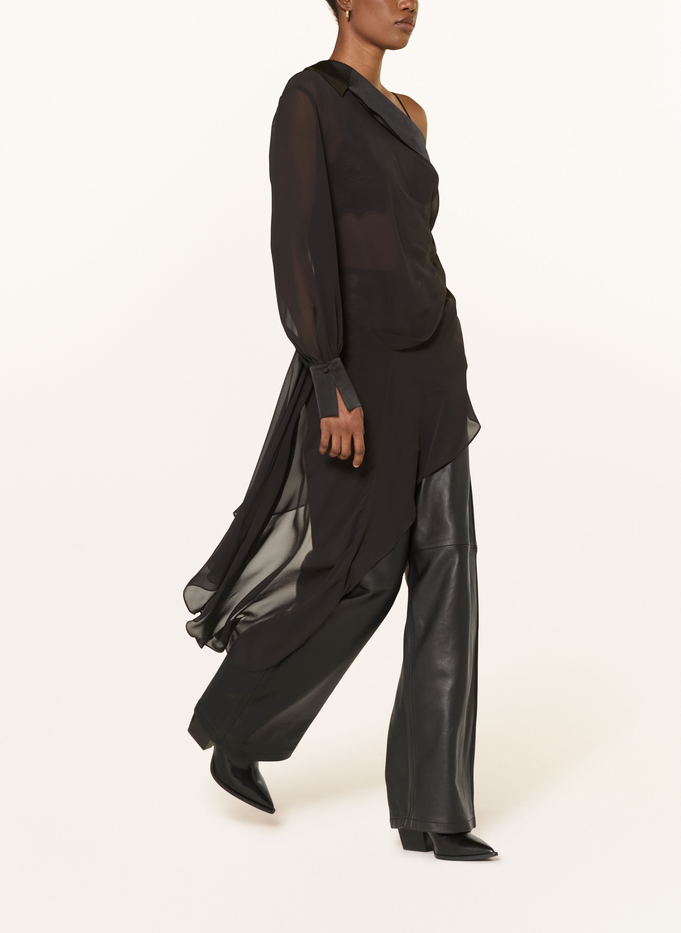 Thumbnail - Allsaints One-Shoulder-Top Anaya schwarz