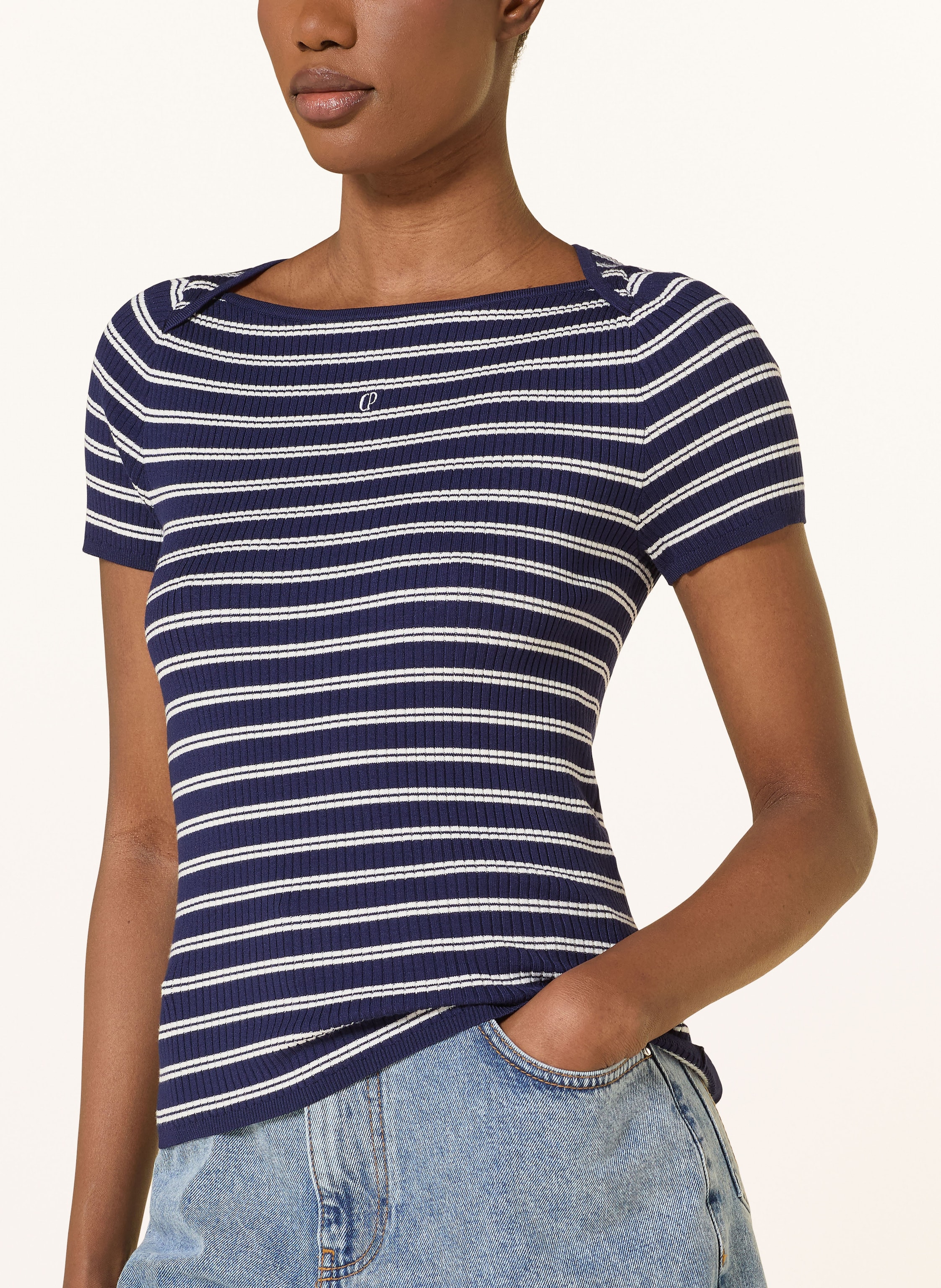 Thumbnail - Claudie Pierlot Strickshirt blau